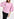Lichtroze jacquard top met pofmouwen Faume - seconde main