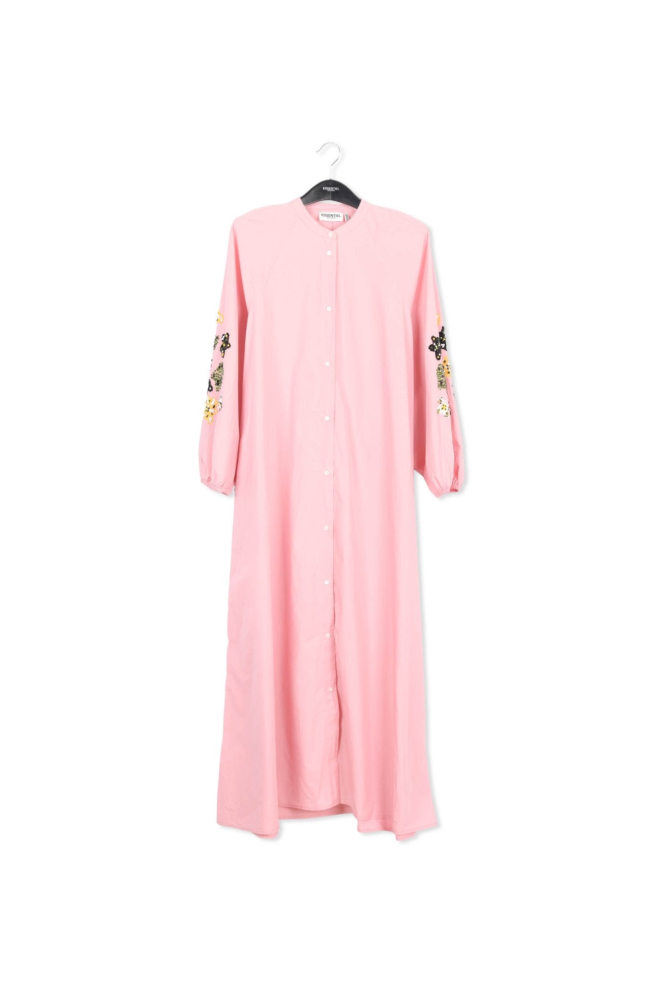 Light pink sequin-embroidered maxi dress RE—SSENTIEL | Essentiel second hand