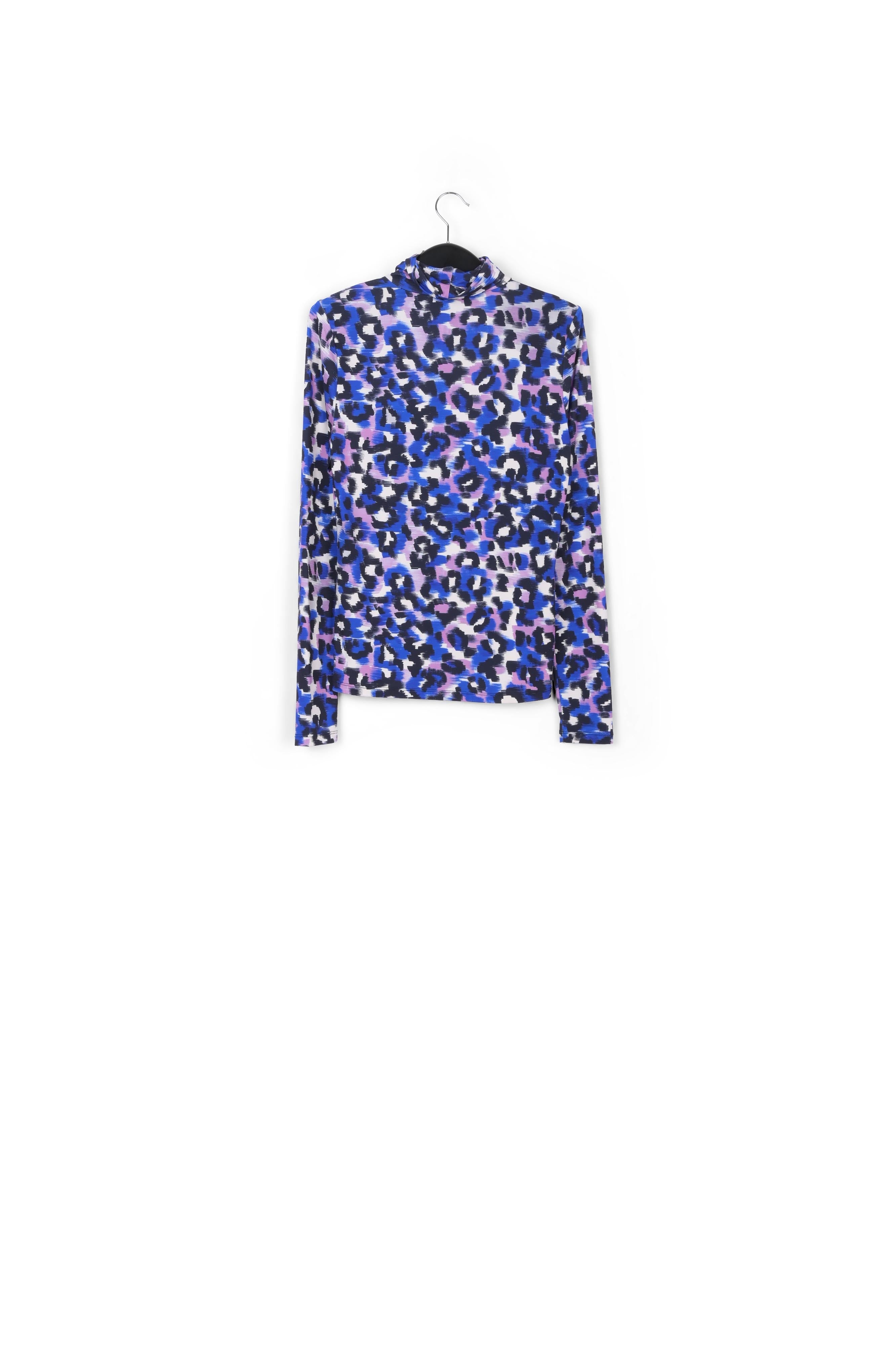 Leopard print turtleneck top RE—SSENTIEL | Essentiel second hand