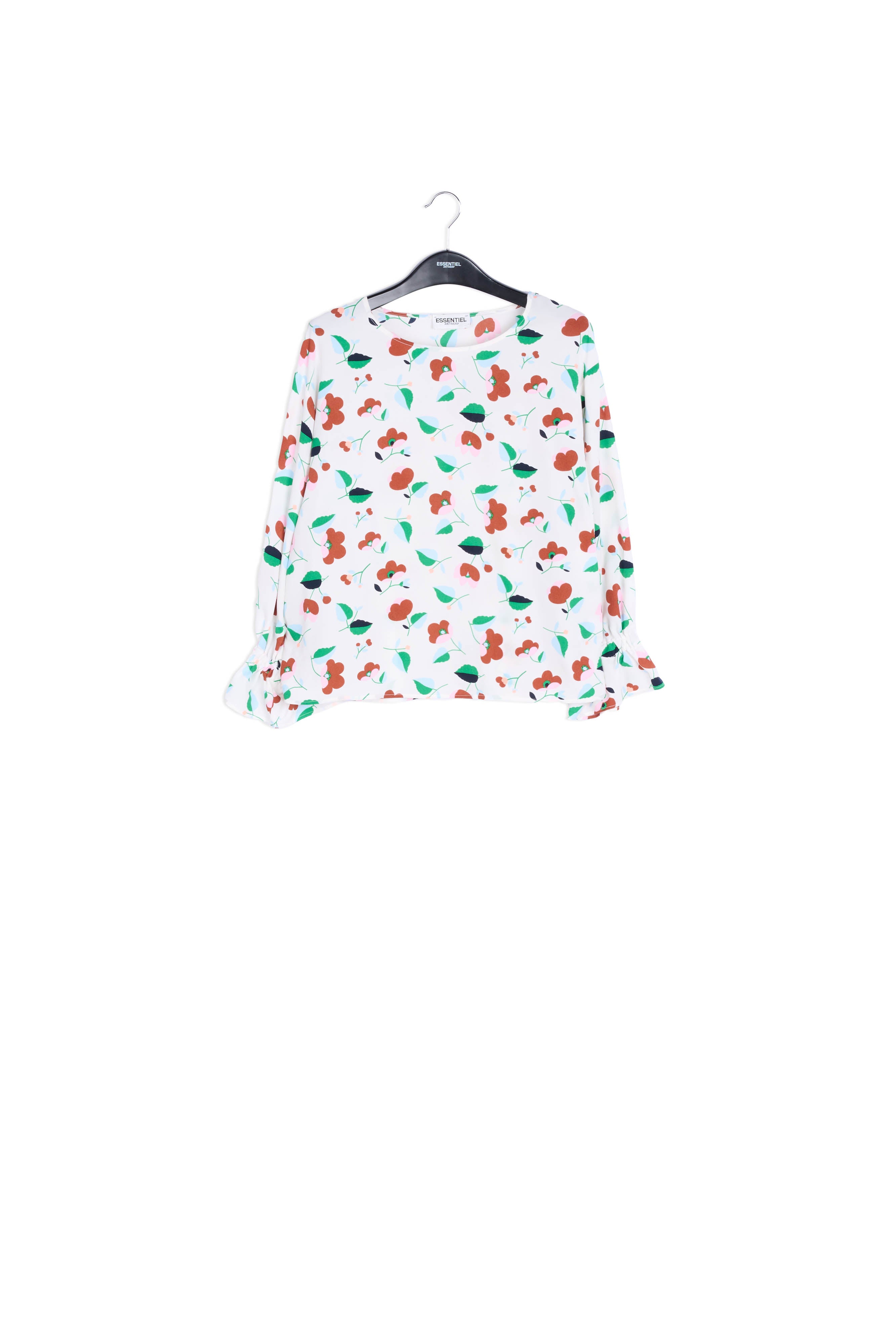 Off-white floral bouse RE—SSENTIEL | Essentiel second hand