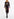 Text print midi-length dress Faume - seconde main