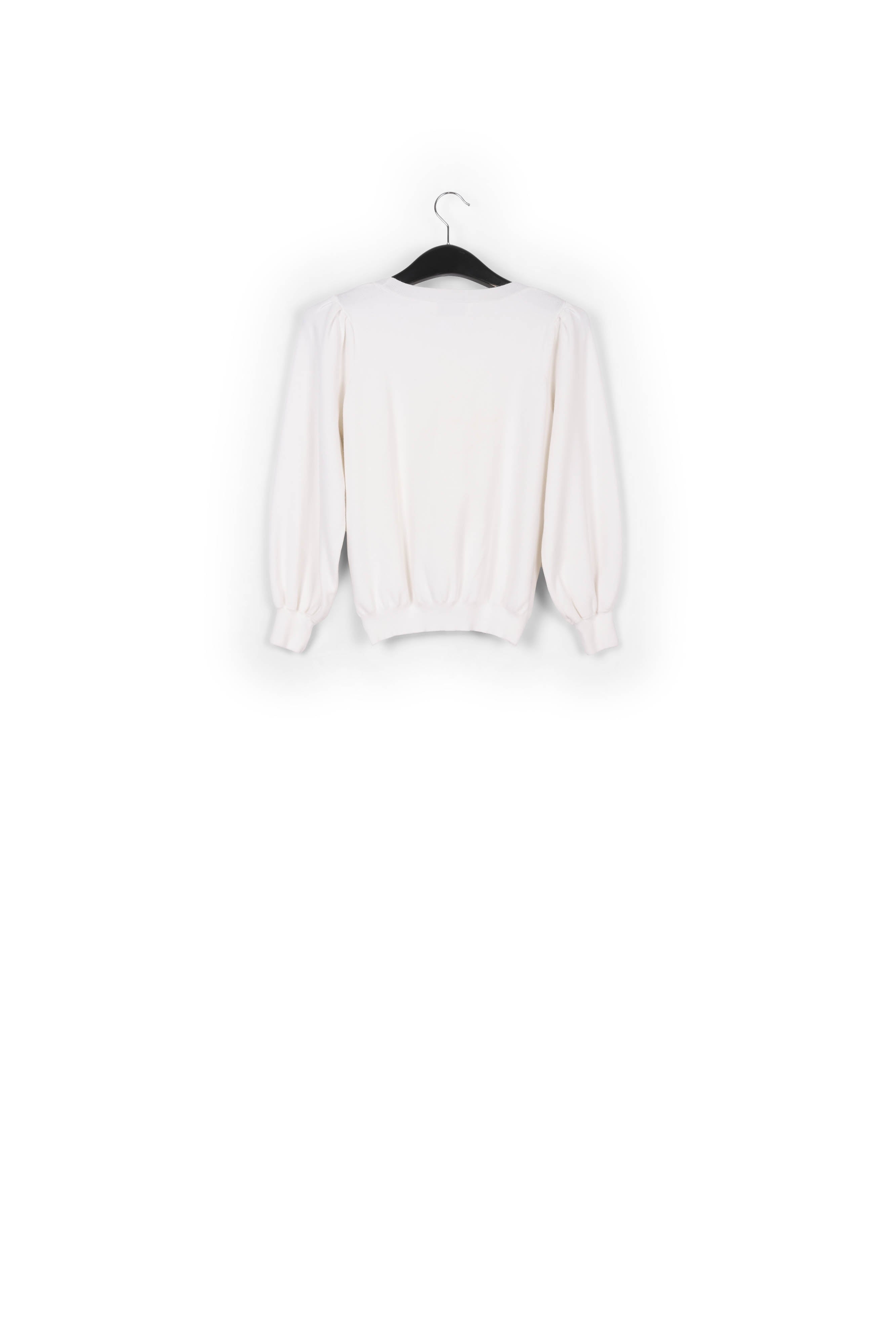 Pull blanc cassé aux détails plissés RE—SSENTIEL | Essentiel second hand