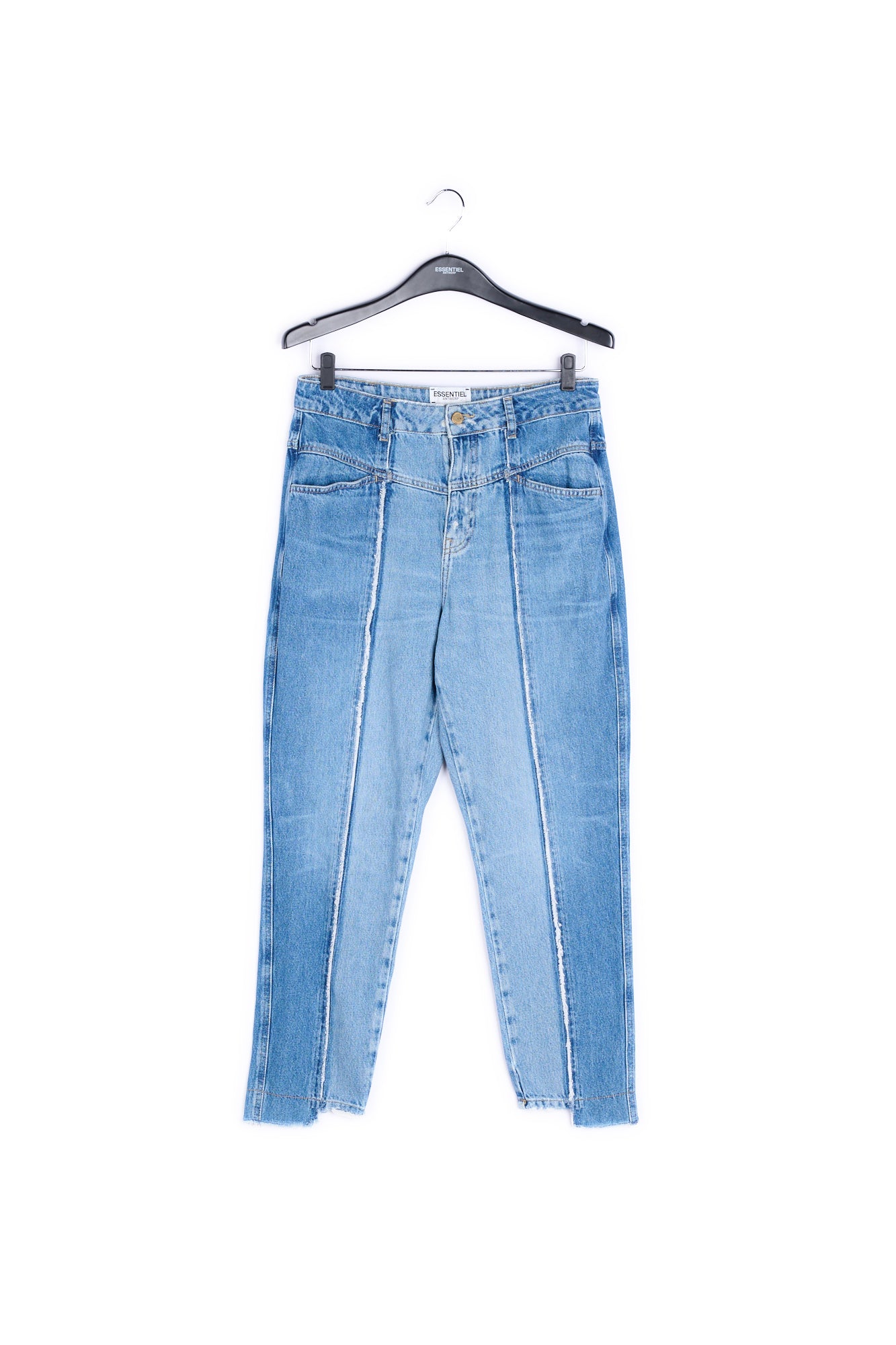 Two-tone frayed boyfriend jeans RE—SSENTIEL | Essentiel second hand