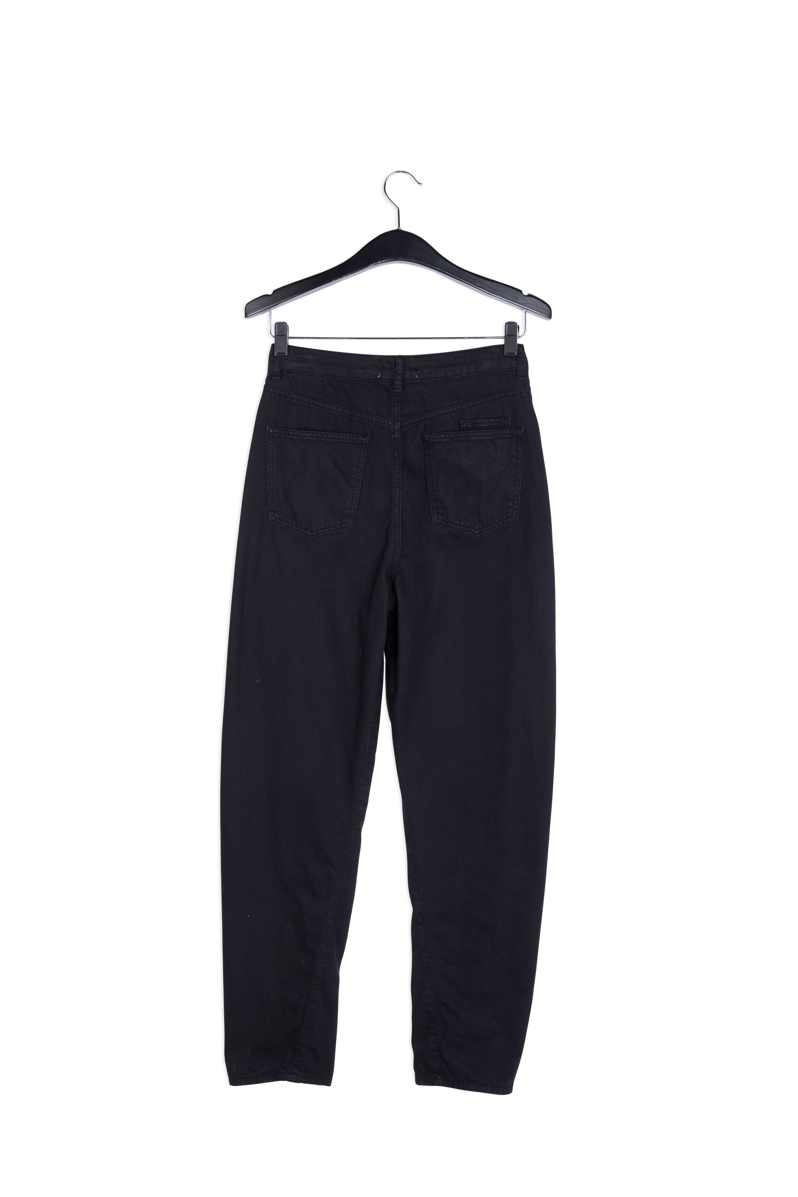 Black high-rise tapered jeans RE—SSENTIEL | Essentiel second hand