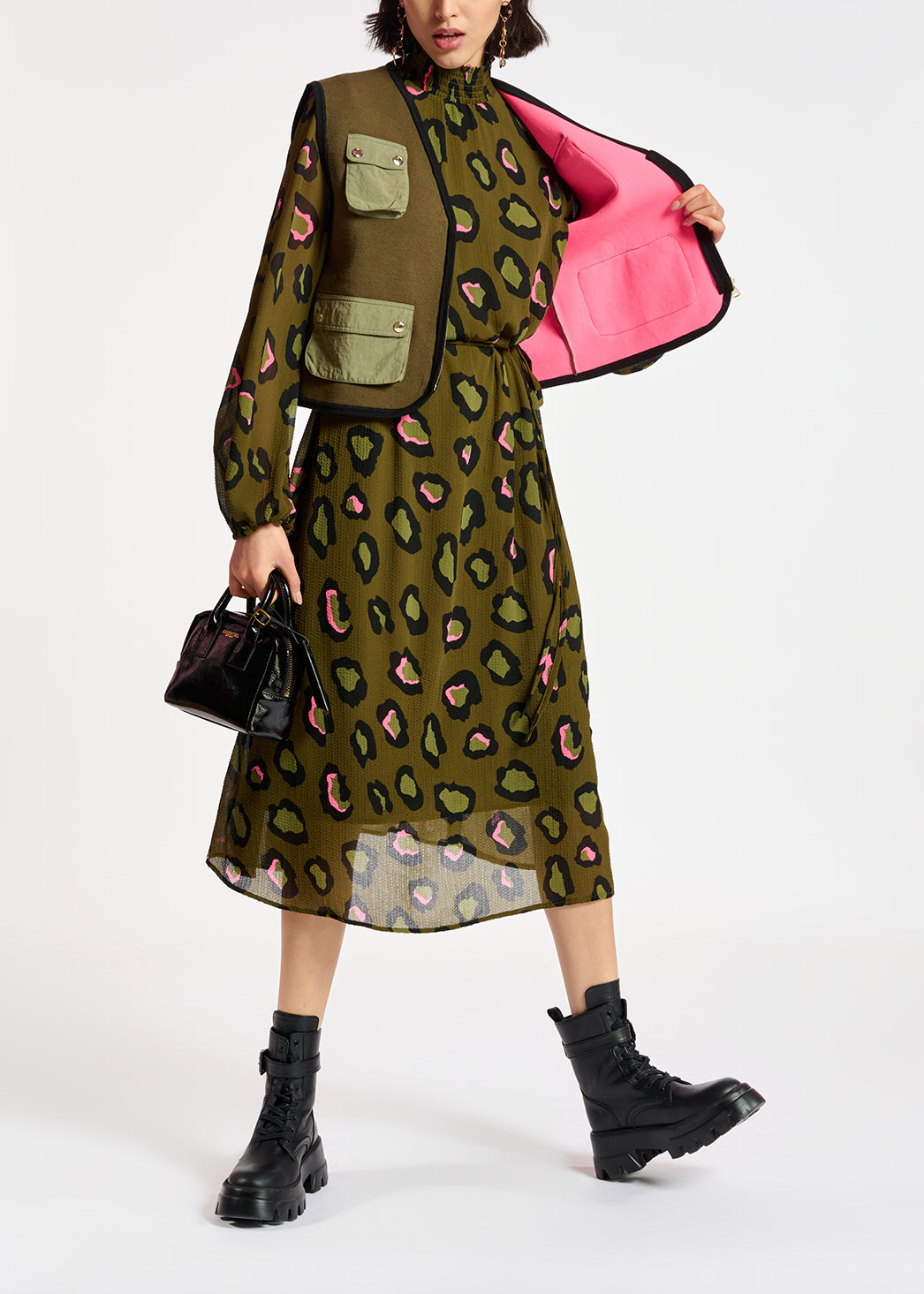 Veste sans manches en tricot kaki RE—SSENTIEL | Essentiel second hand