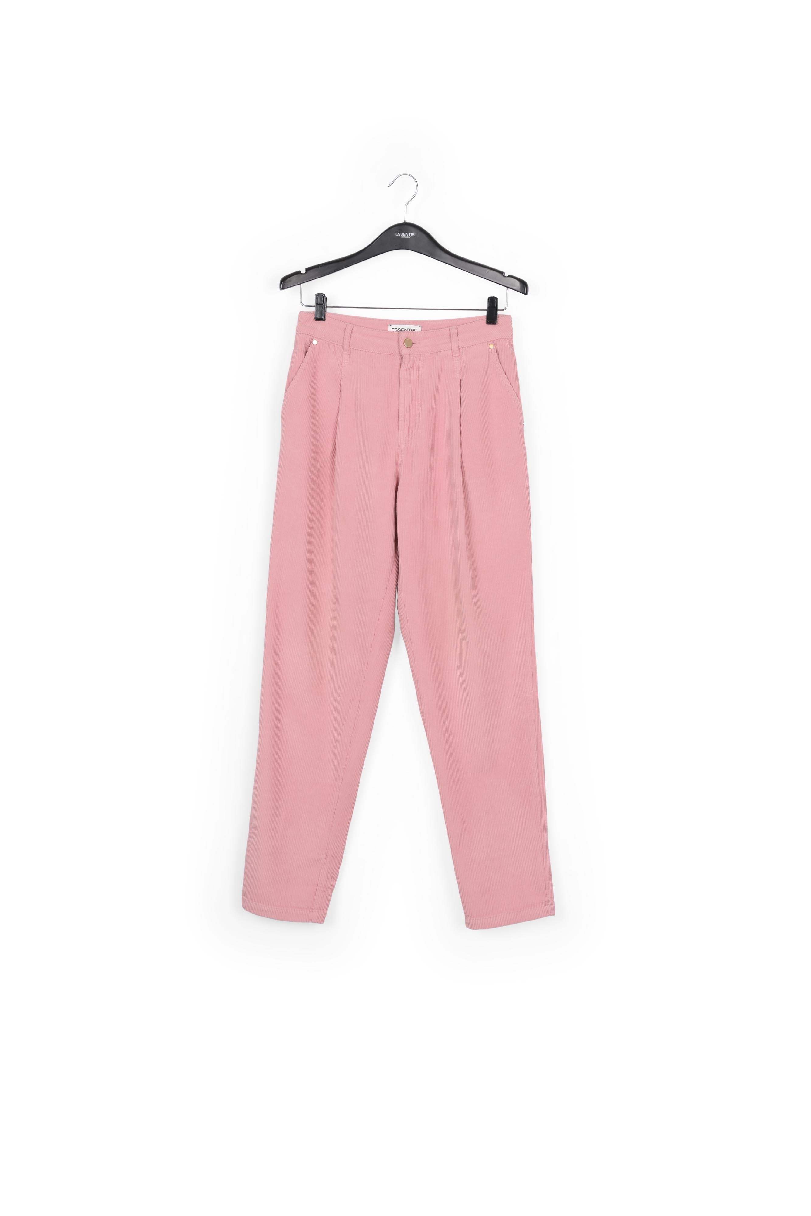 Pantalon en velours rose RE—SSENTIEL | Essentiel second hand