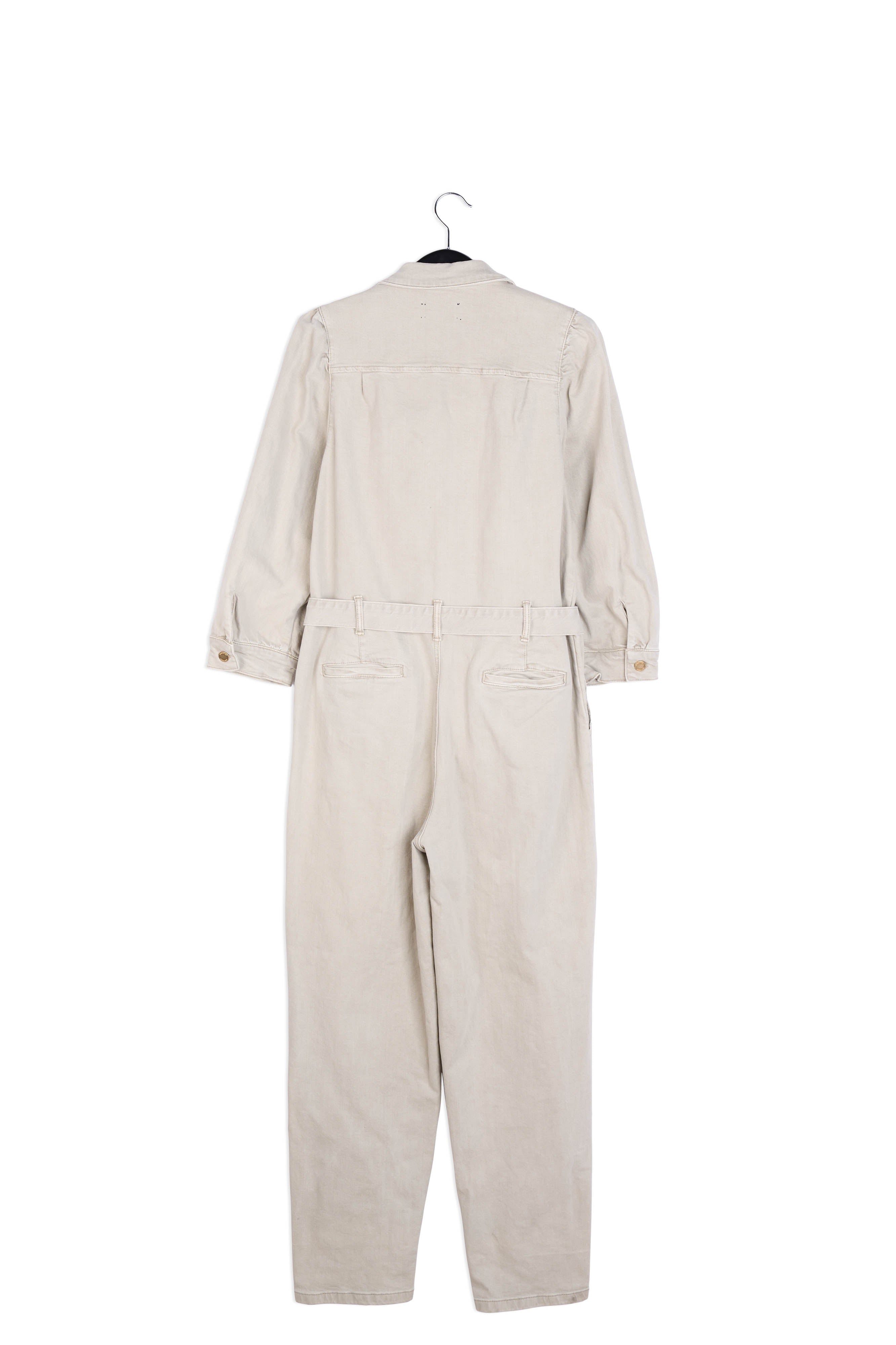 Combinaison jean beige avec ceinture RE—SSENTIEL | Essentiel second hand