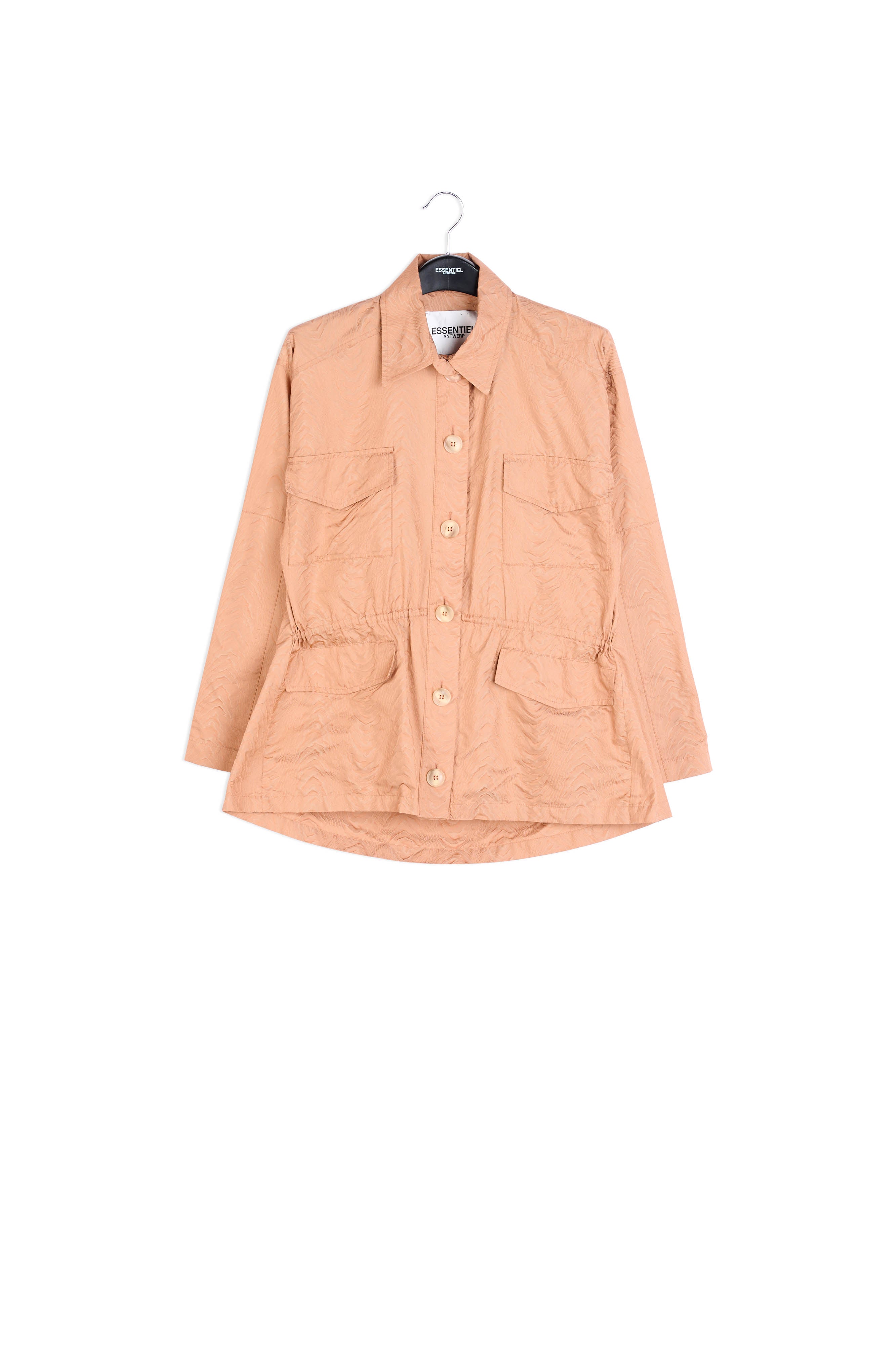 Veste en jacquard brune RE—SSENTIEL | Essentiel second hand