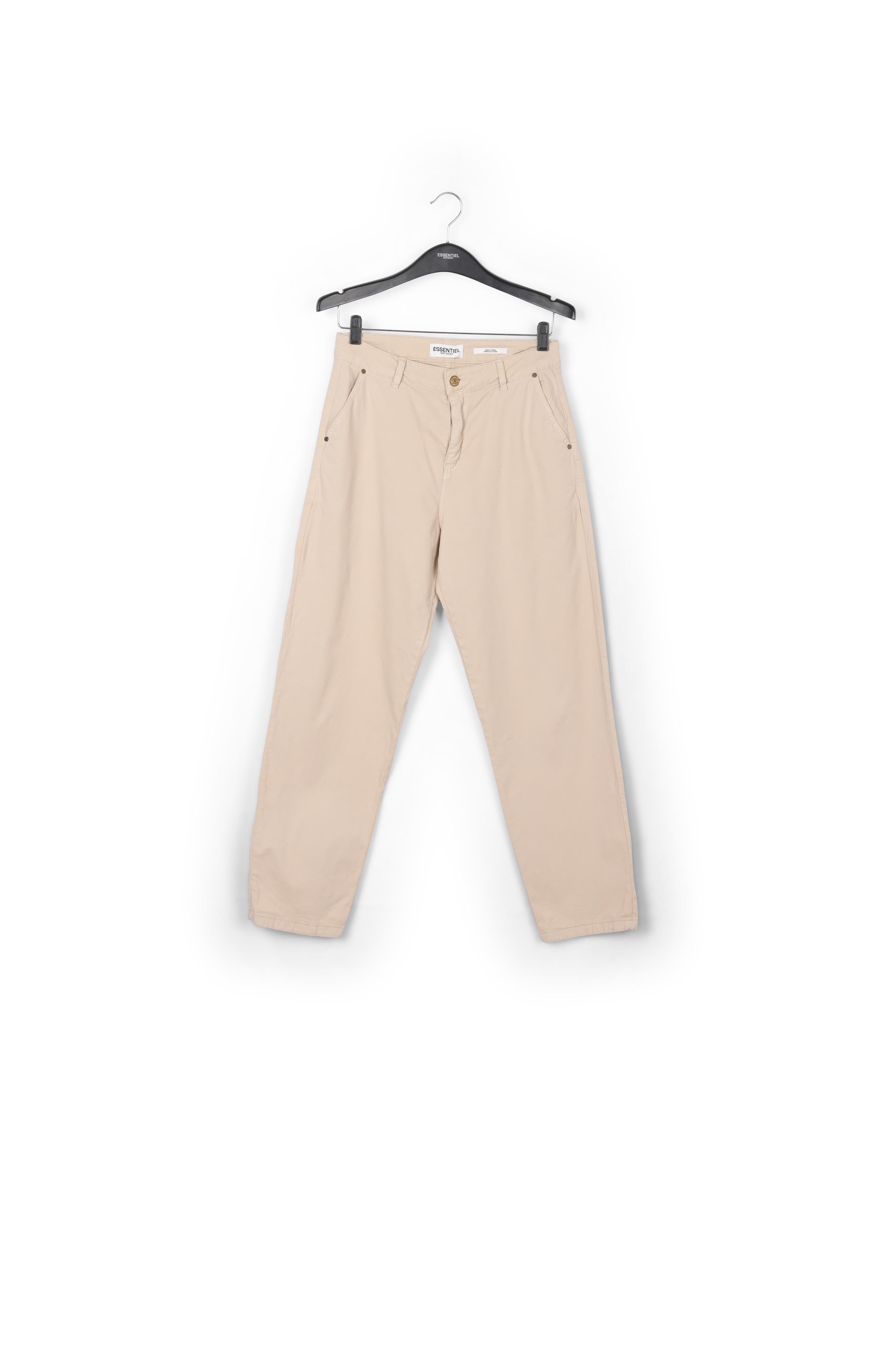 Pantalon taille haute beige RE—SSENTIEL | Essentiel second hand