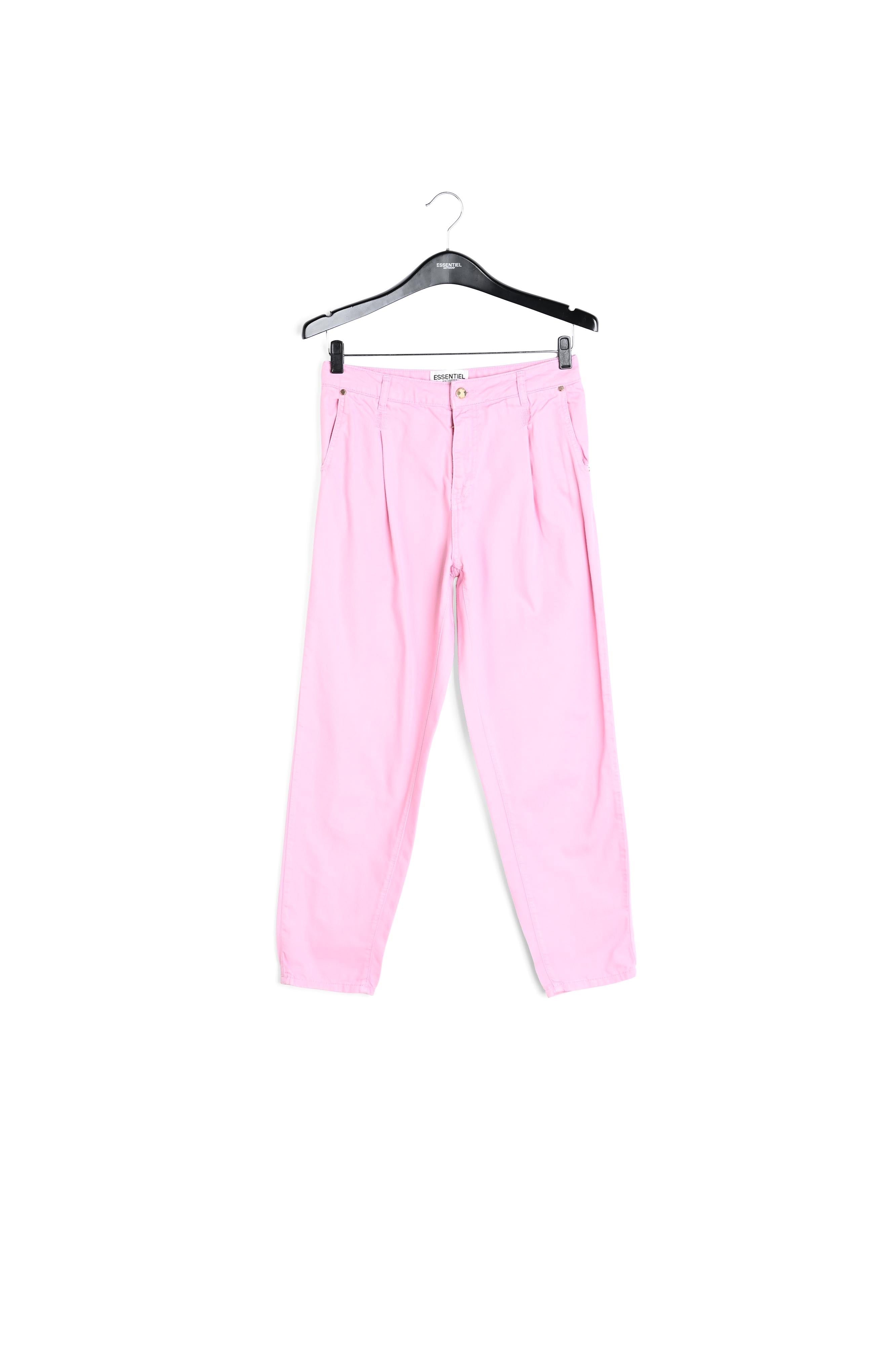 Lichtroze jeansbroek met wijde snit RE—SSENTIEL | Essentiel second hand