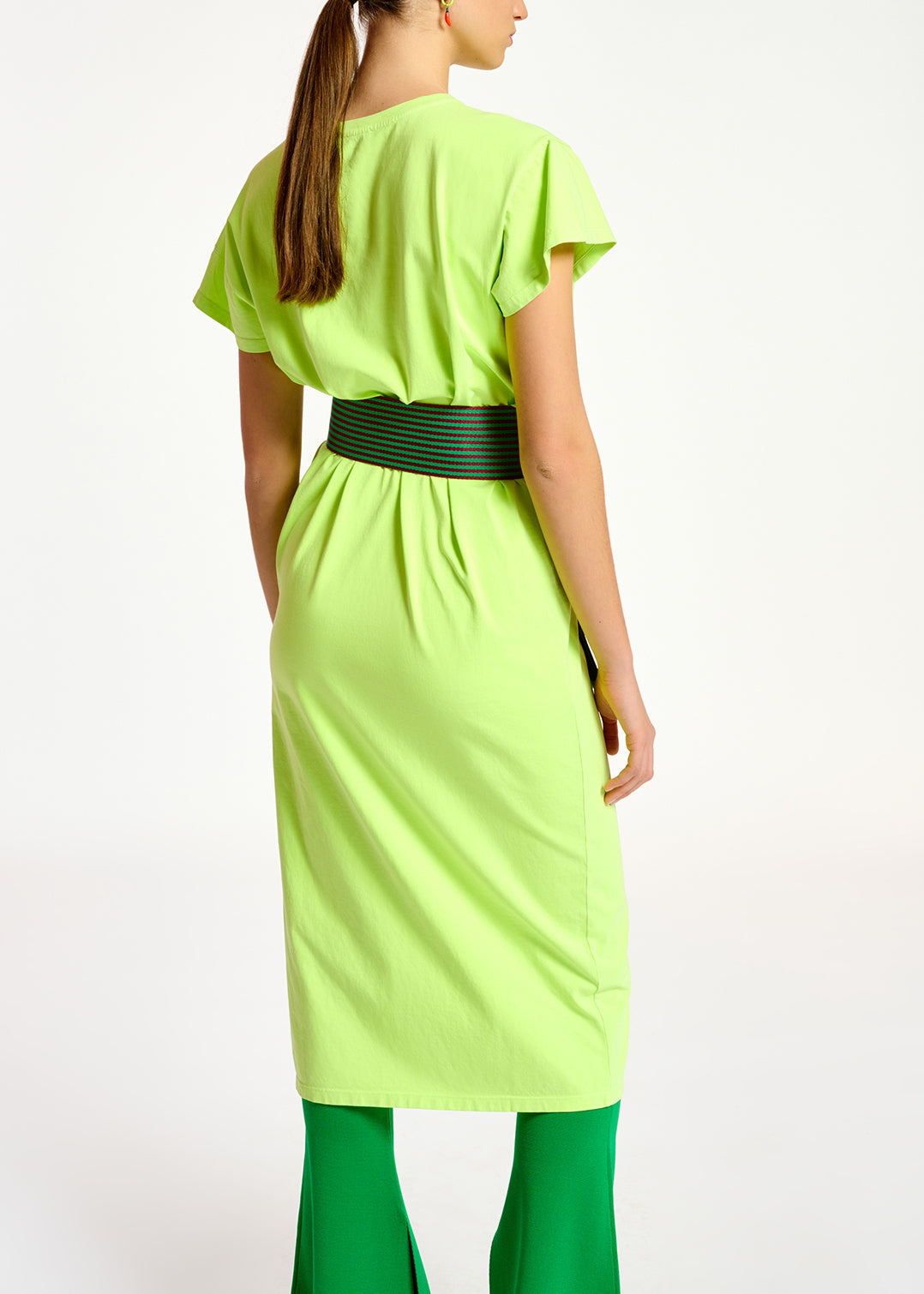 Fluogele T-shirtjurk van biokatoen-jersey RE—SSENTIEL | Essentiel second hand