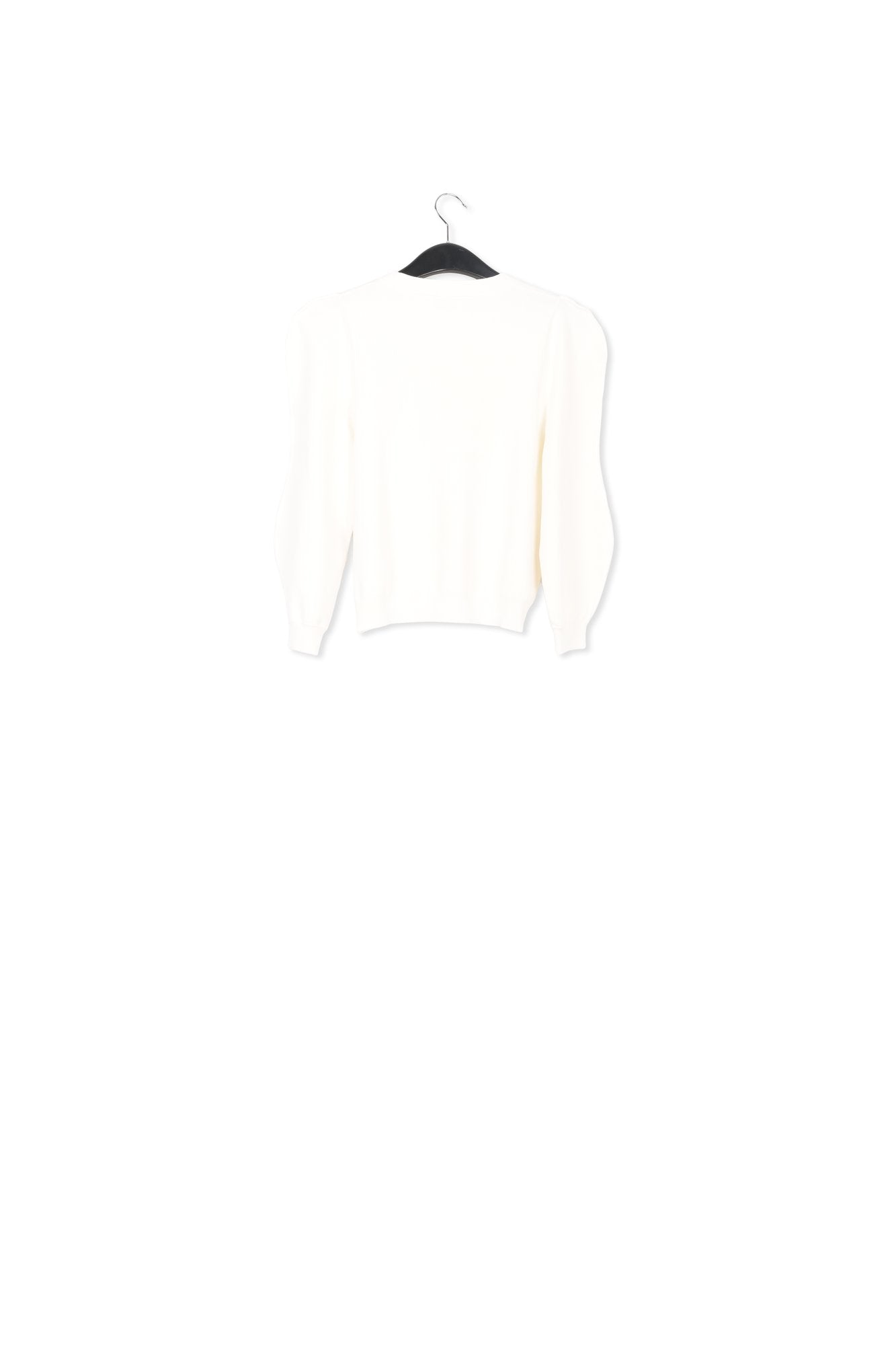 White puffed sleeve sweater RE—SSENTIEL | Essentiel second hand
