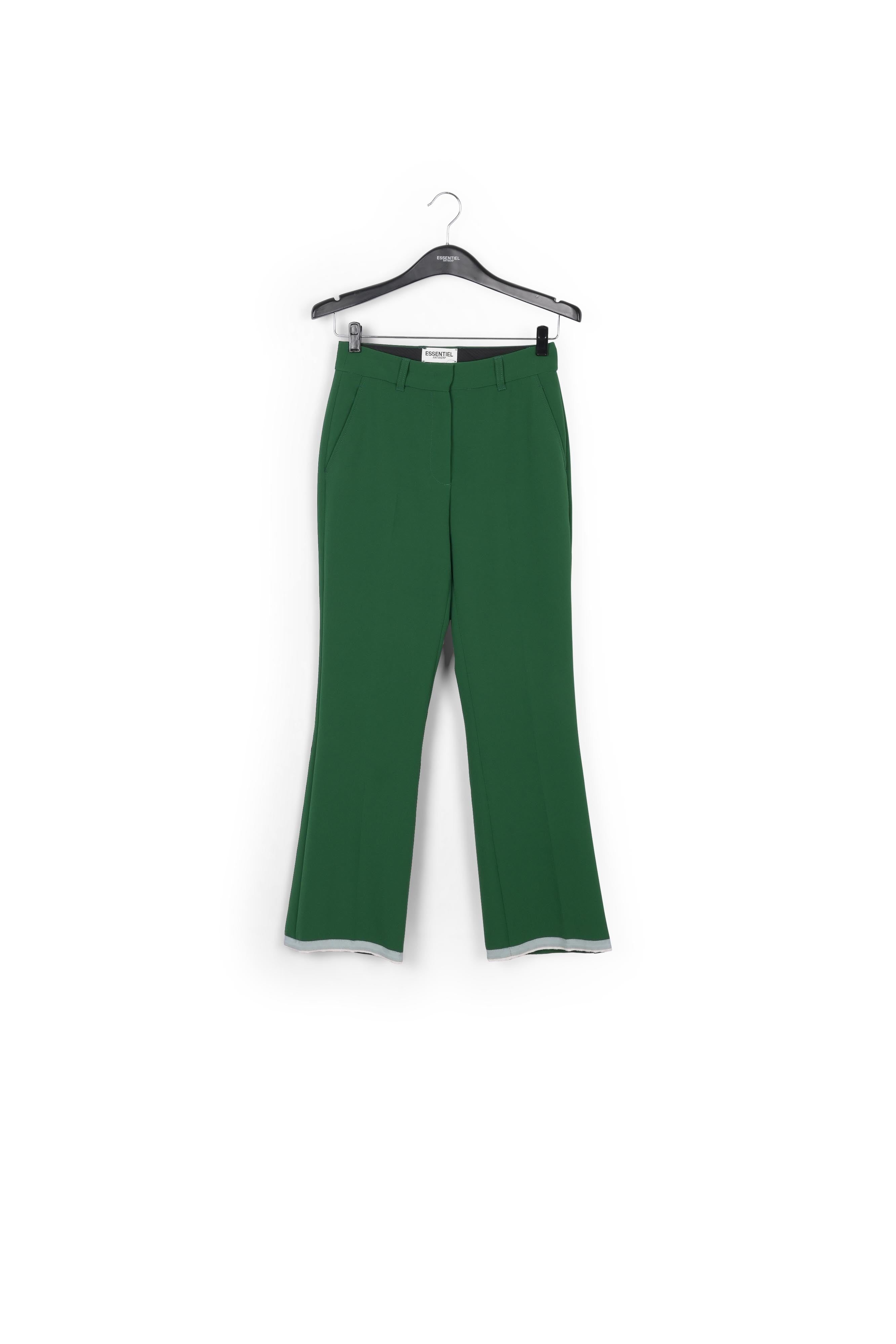 Dark green flared-fit pants RE—SSENTIEL | Essentiel second hand