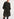 Black polka-dot shirt dress with plissé backside Faume - seconde main