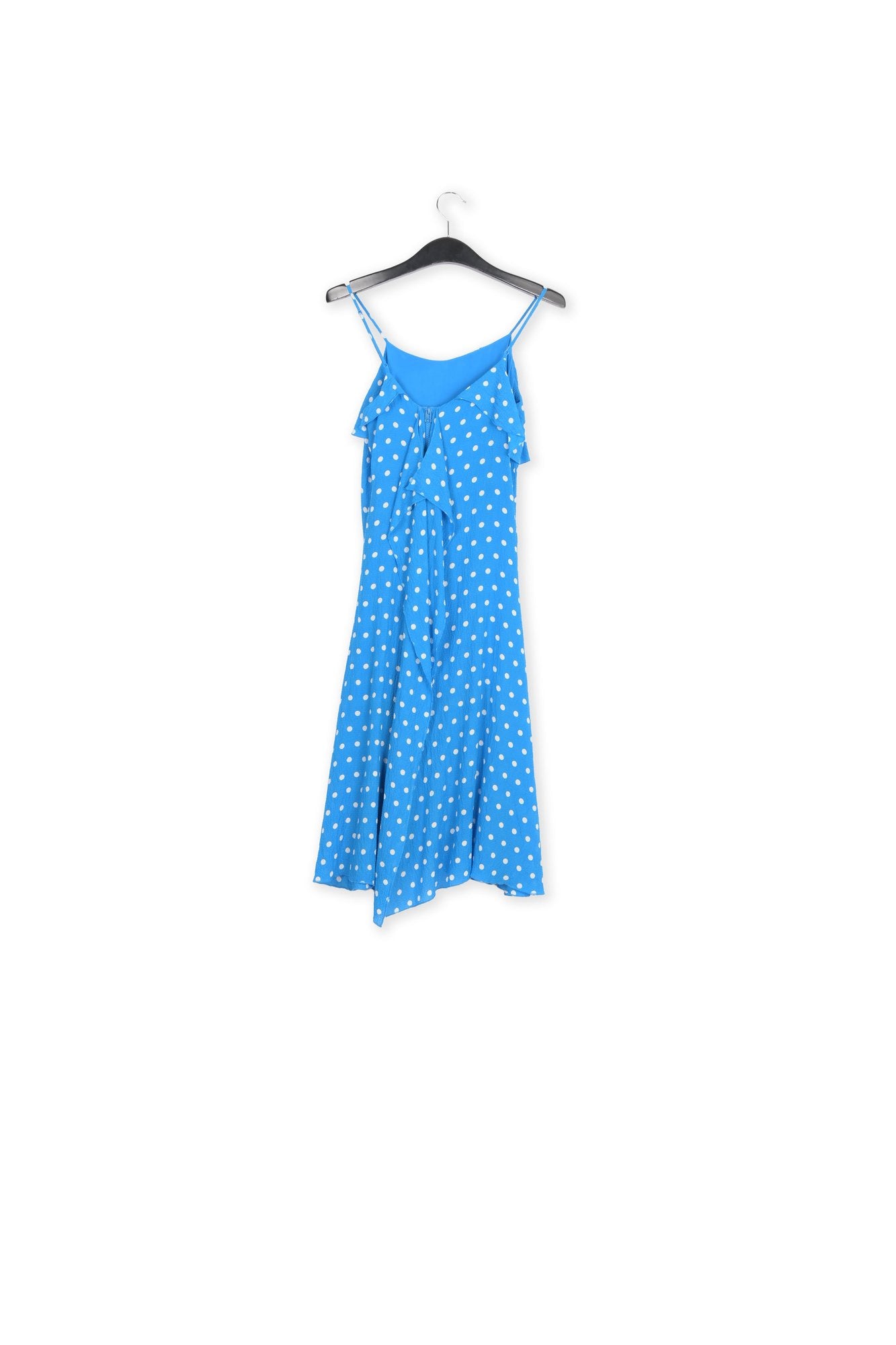 Blue and white polka-dot slip dress RE—SSENTIEL | Essentiel second hand
