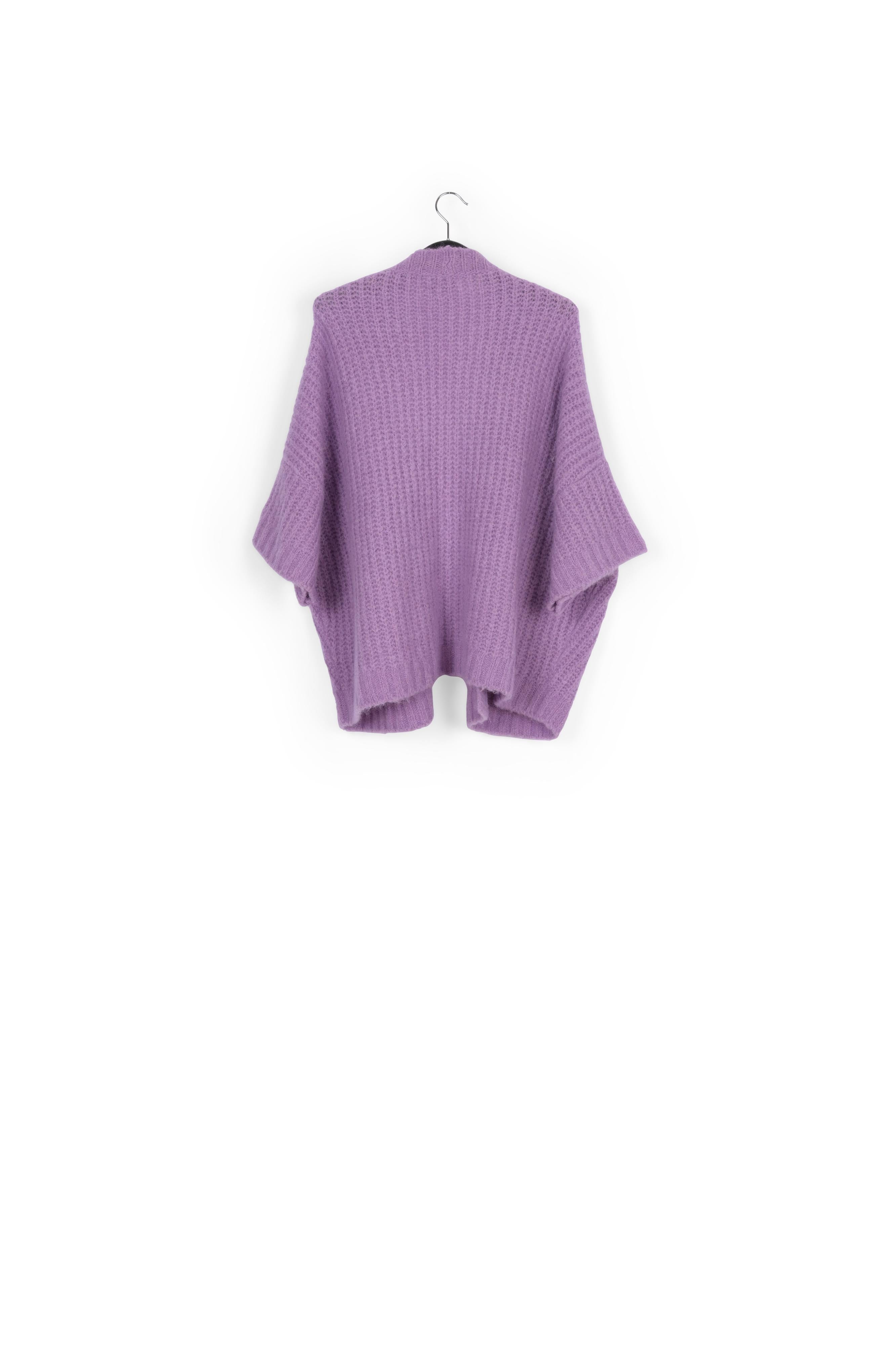 Mauve boxy cut cardigan RE—SSENTIEL | Essentiel second hand