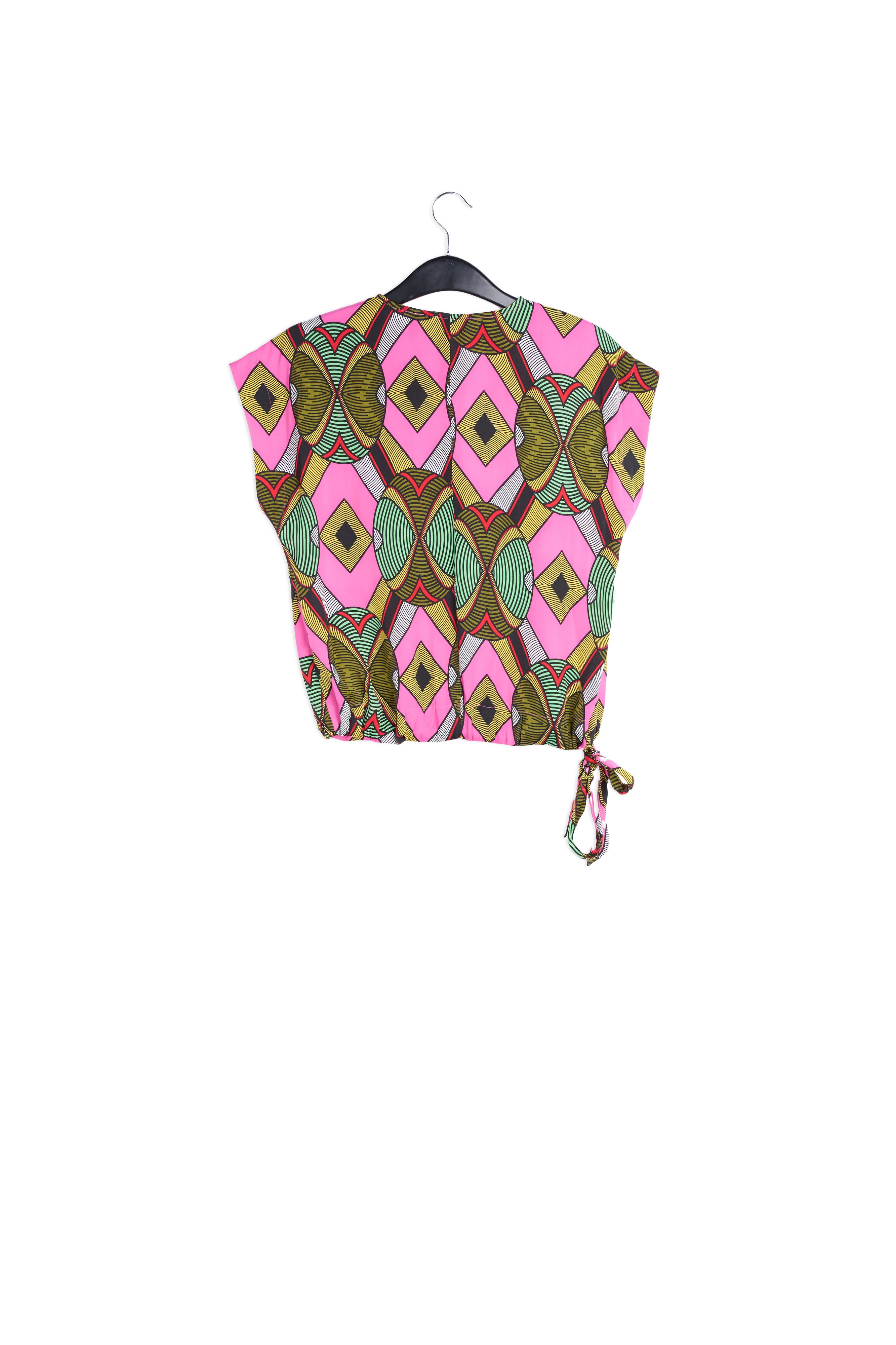 Multicolored graphic-print top RE—SSENTIEL | Essentiel second hand