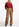 Pantalon à carreaux marron aux jambes larges Faume - seconde main