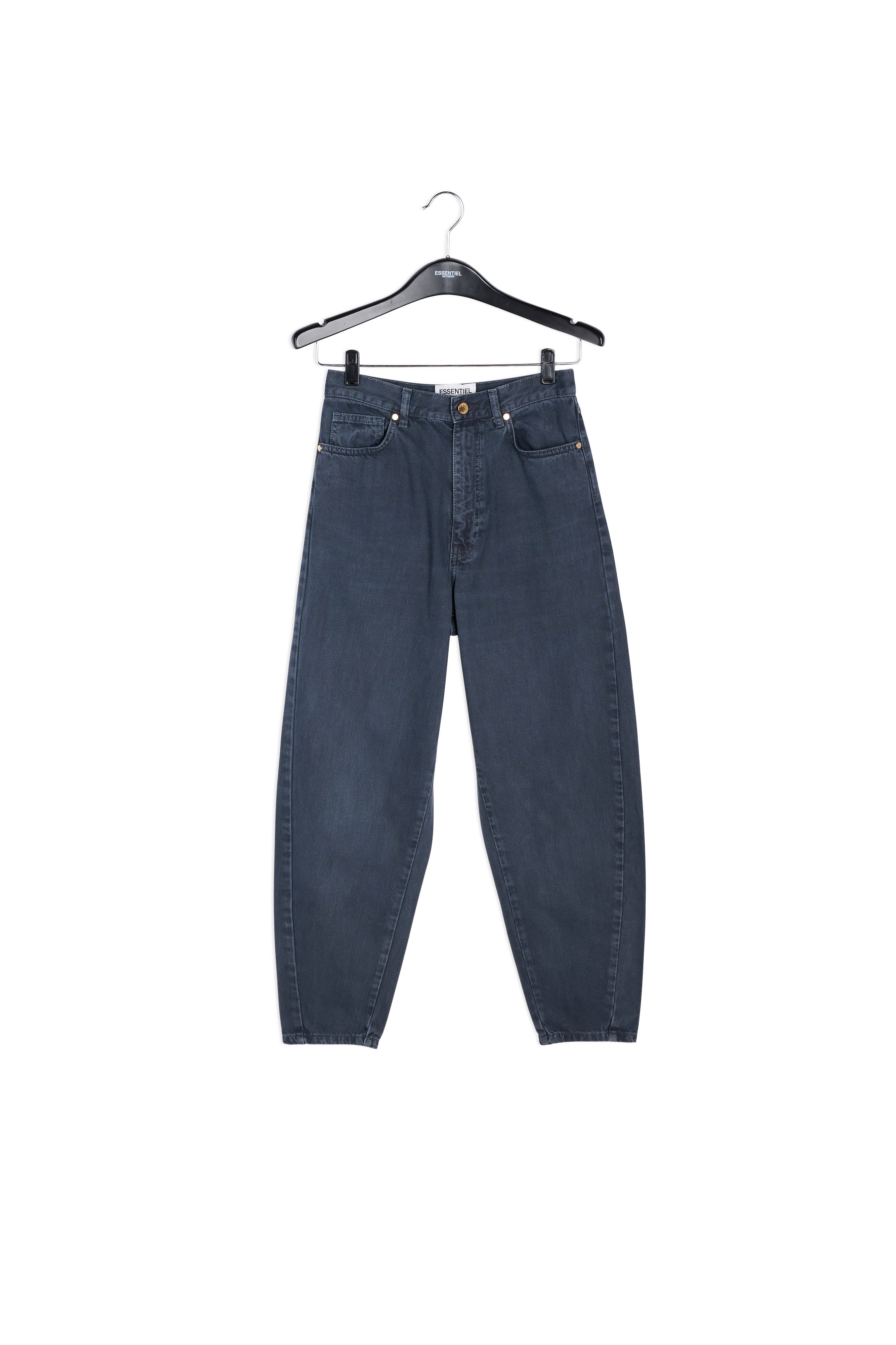 Jean noir à coupe ample et taille haute RE—SSENTIEL | Essentiel second hand