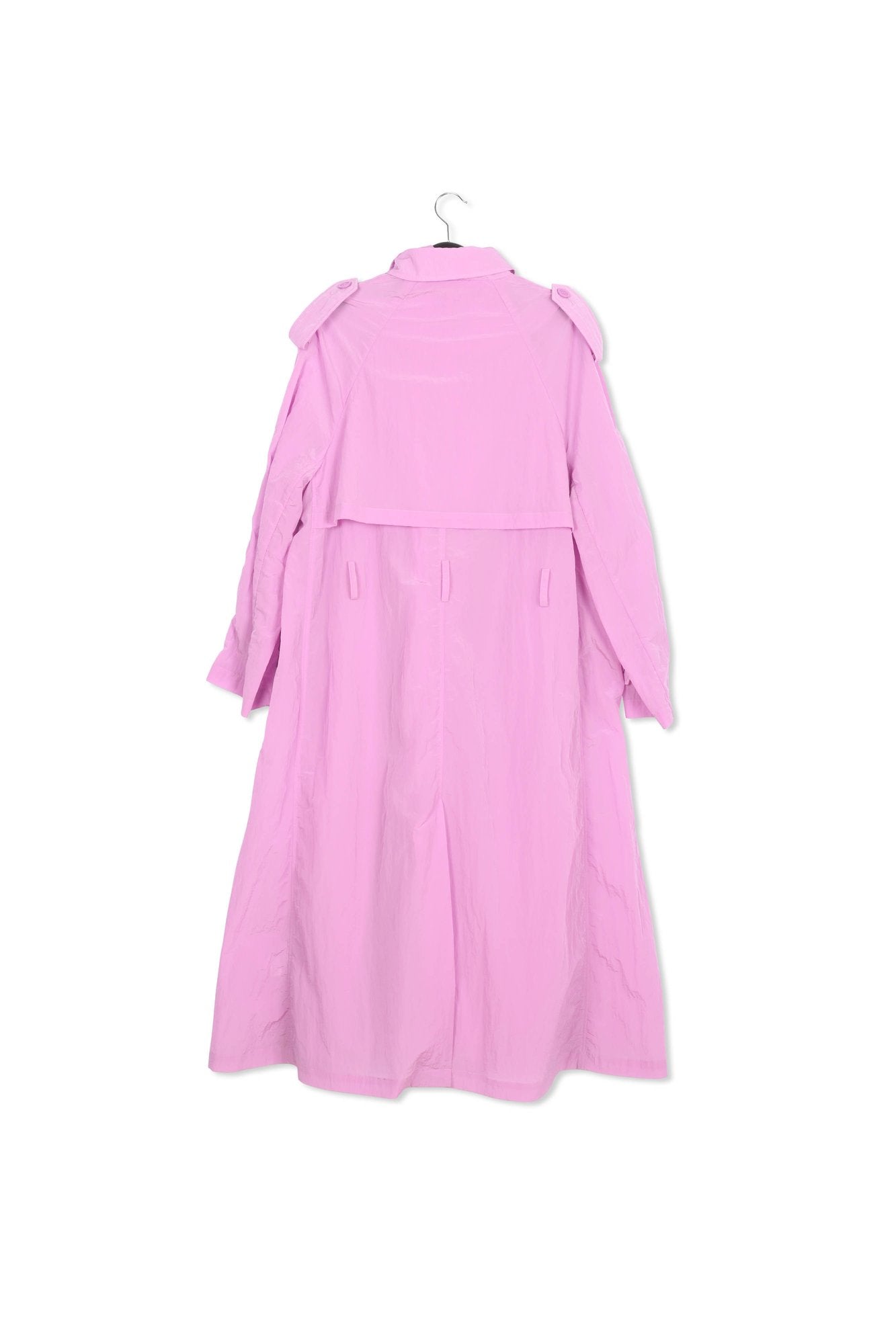 Lilac double-breasted trench coat RE—SSENTIEL | Essentiel second hand