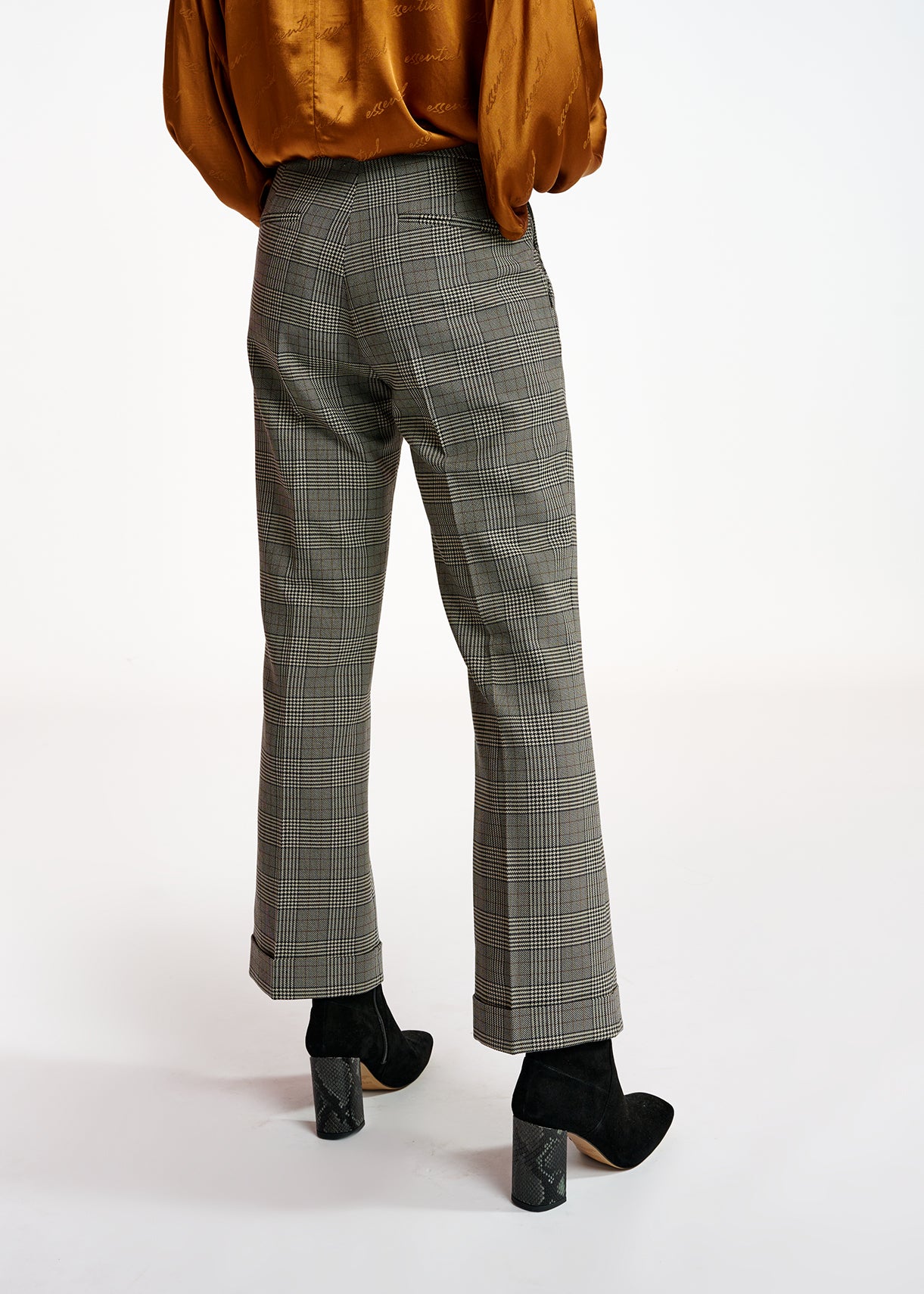 Checked flared pants RE—SSENTIEL | Essentiel second hand