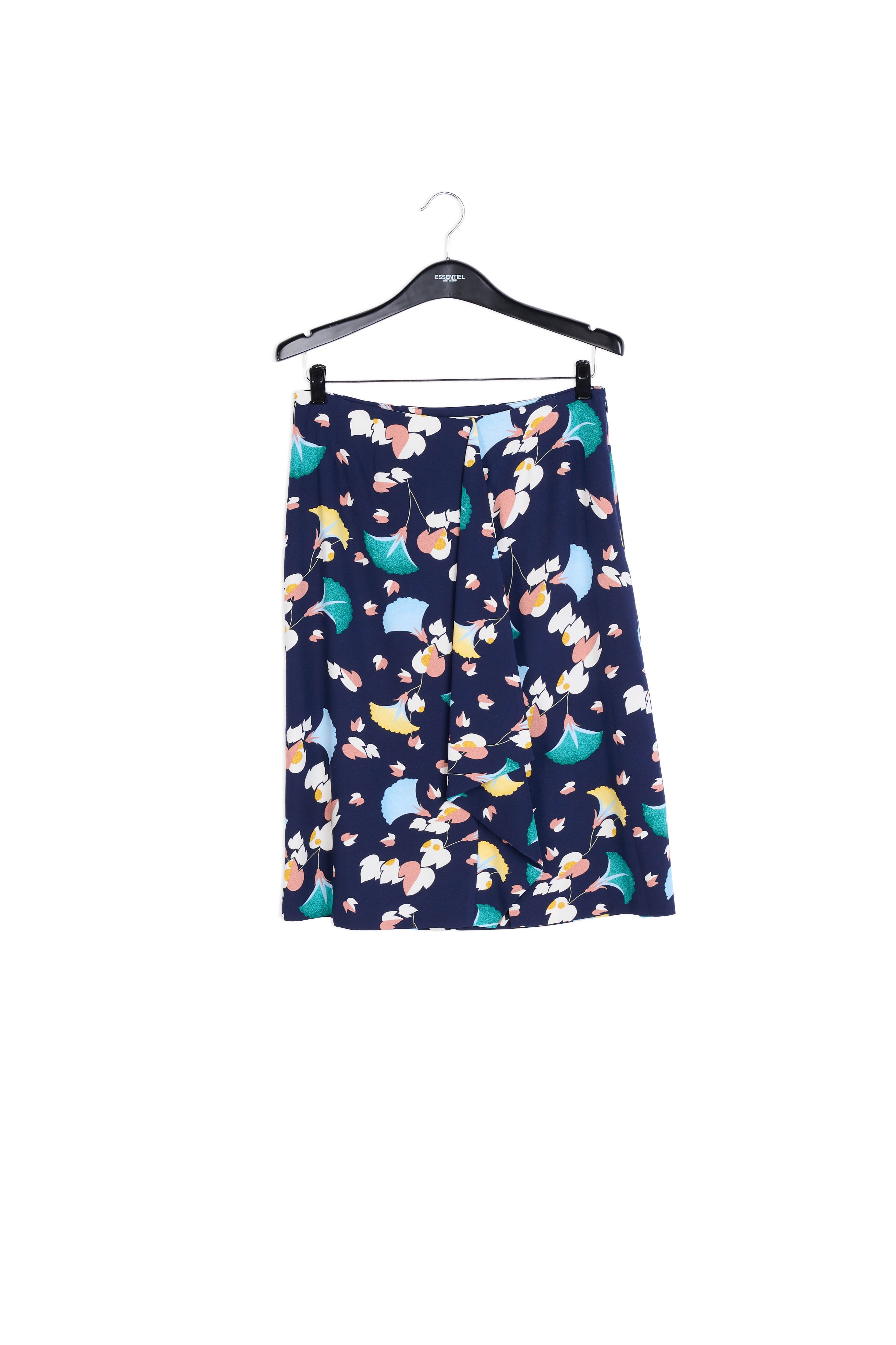 Frilled black midi skirt RE—SSENTIEL | Essentiel second hand