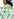 White, yellow and purple floral print top with stand-up collar Faume - seconde main