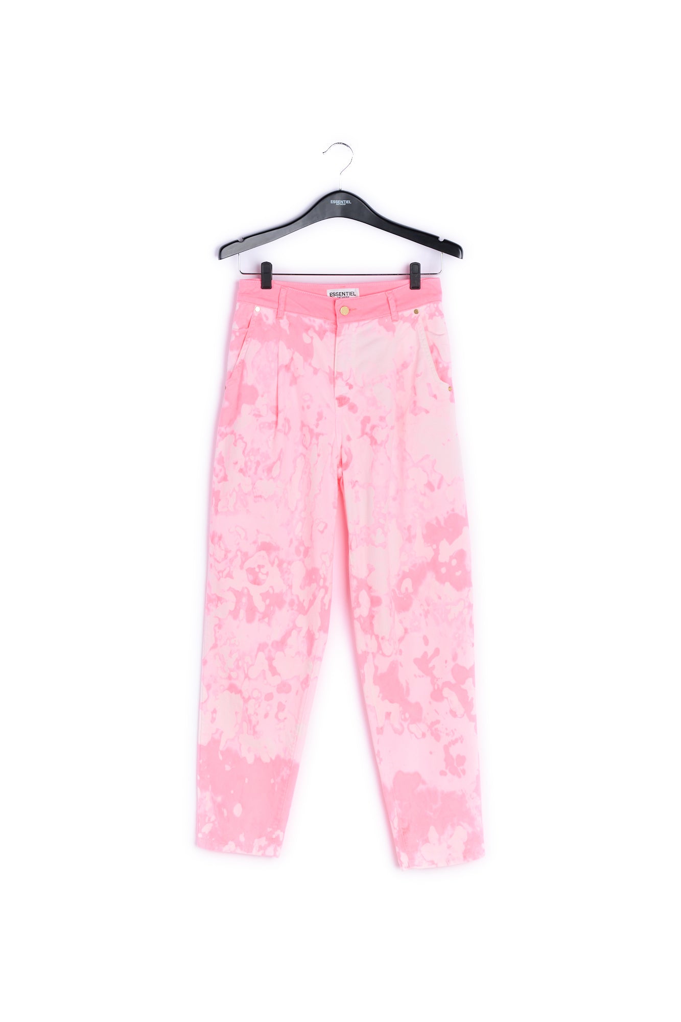 Pink and off-white tie-dyed jeans RE—SSENTIEL | Essentiel second hand