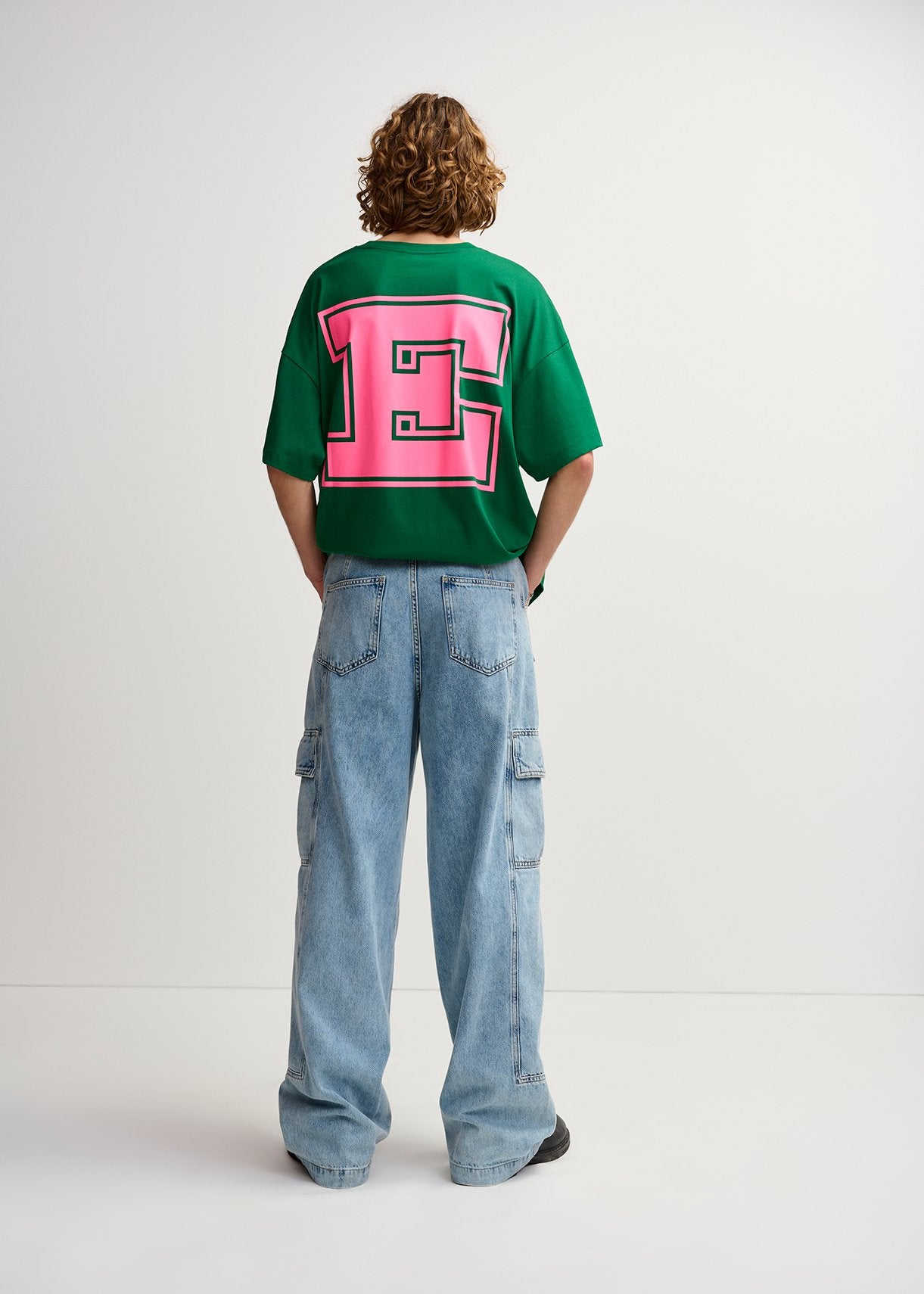 Wide-leg cargo blue jeans RE—SSENTIEL | Essentiel second hand