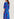 Blue floral and polka dot silk midi dress Faume - seconde main