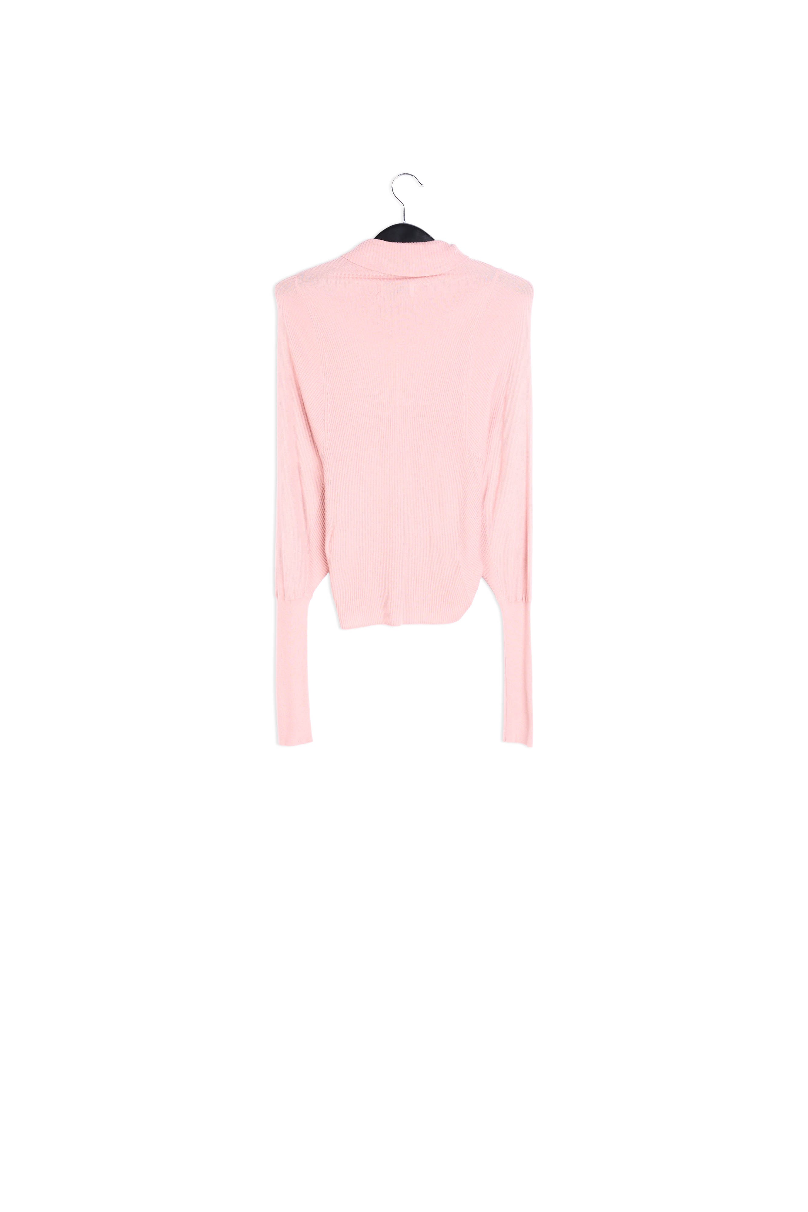 Pull à col roulé rose manches chauve-souris RE—SSENTIEL | Essentiel second hand