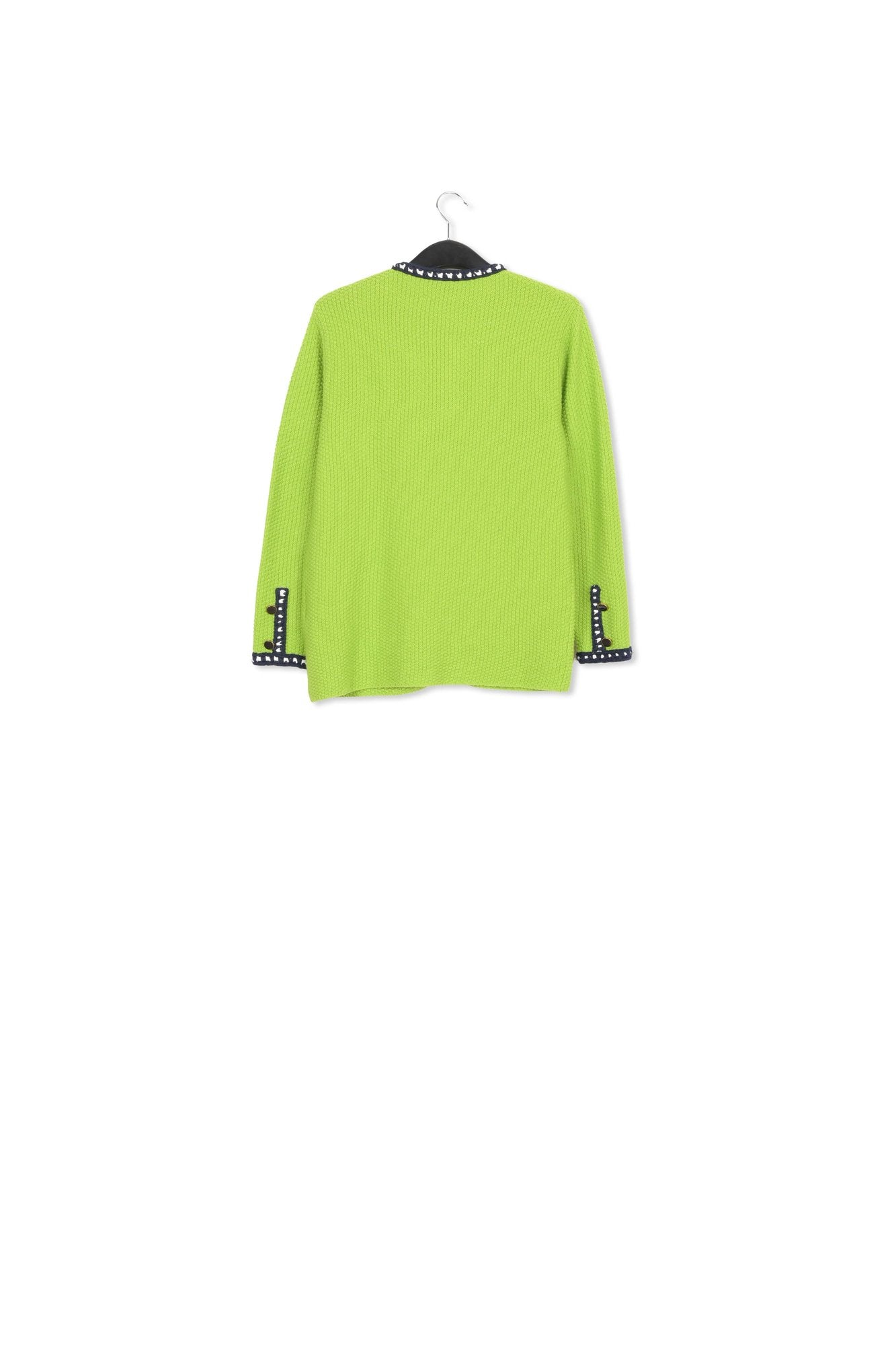 Cardigan vert en laine et coton RE—SSENTIEL | Essentiel second hand