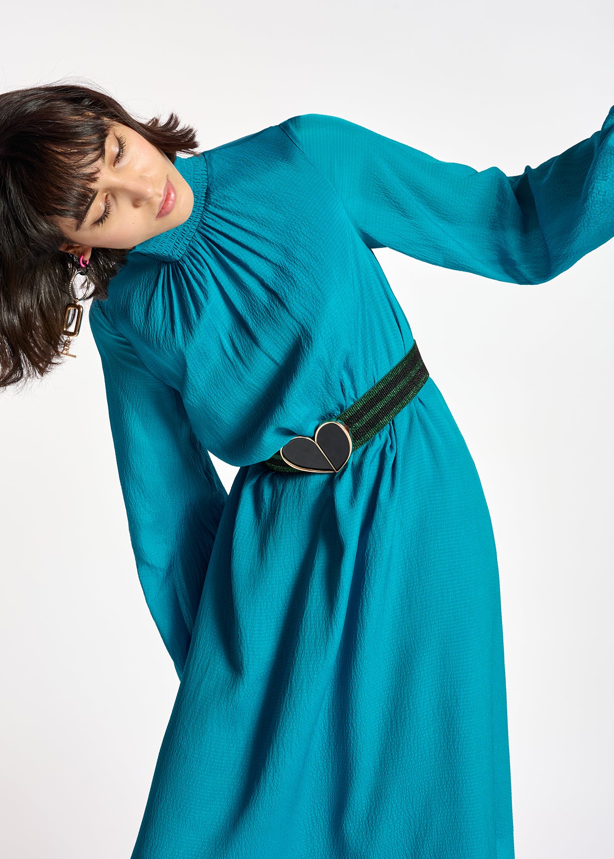 Blue midi-length dress RE—SSENTIEL | Essentiel second hand