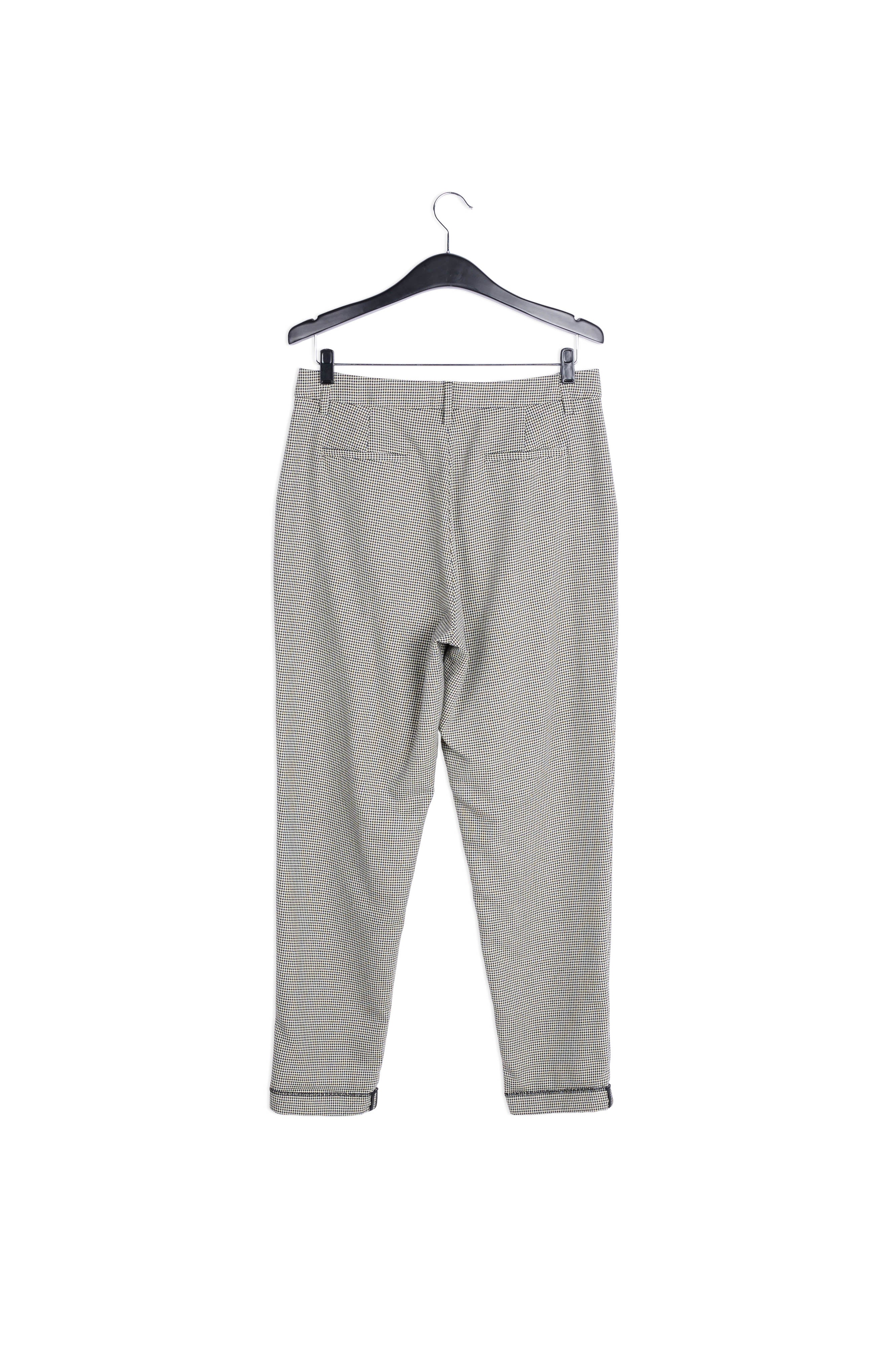 Pantalon pied-de-poule ample à taille haute RE—SSENTIEL | Essentiel second hand