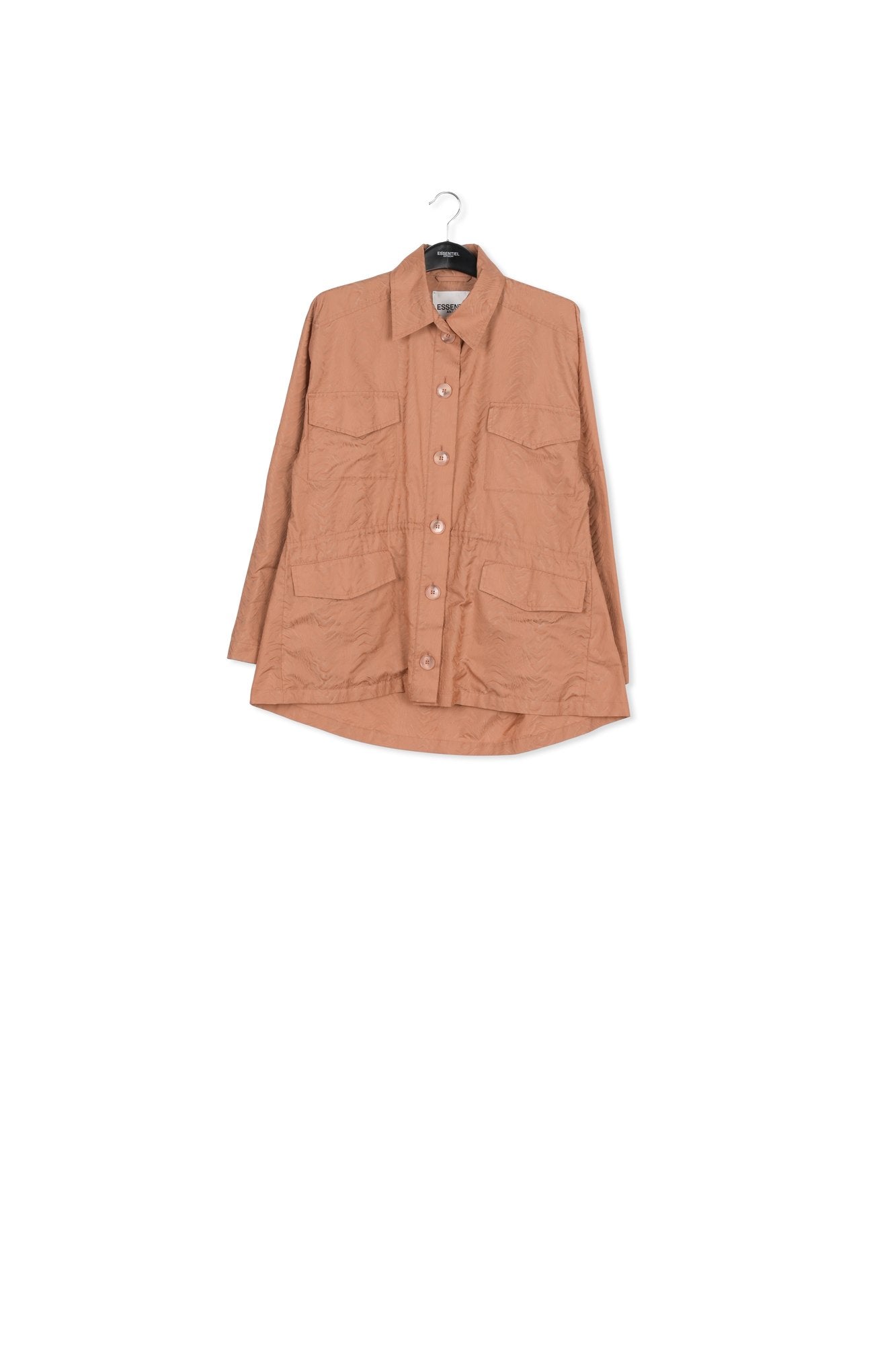 Veste en jacquard brune RE—SSENTIEL | Essentiel second hand