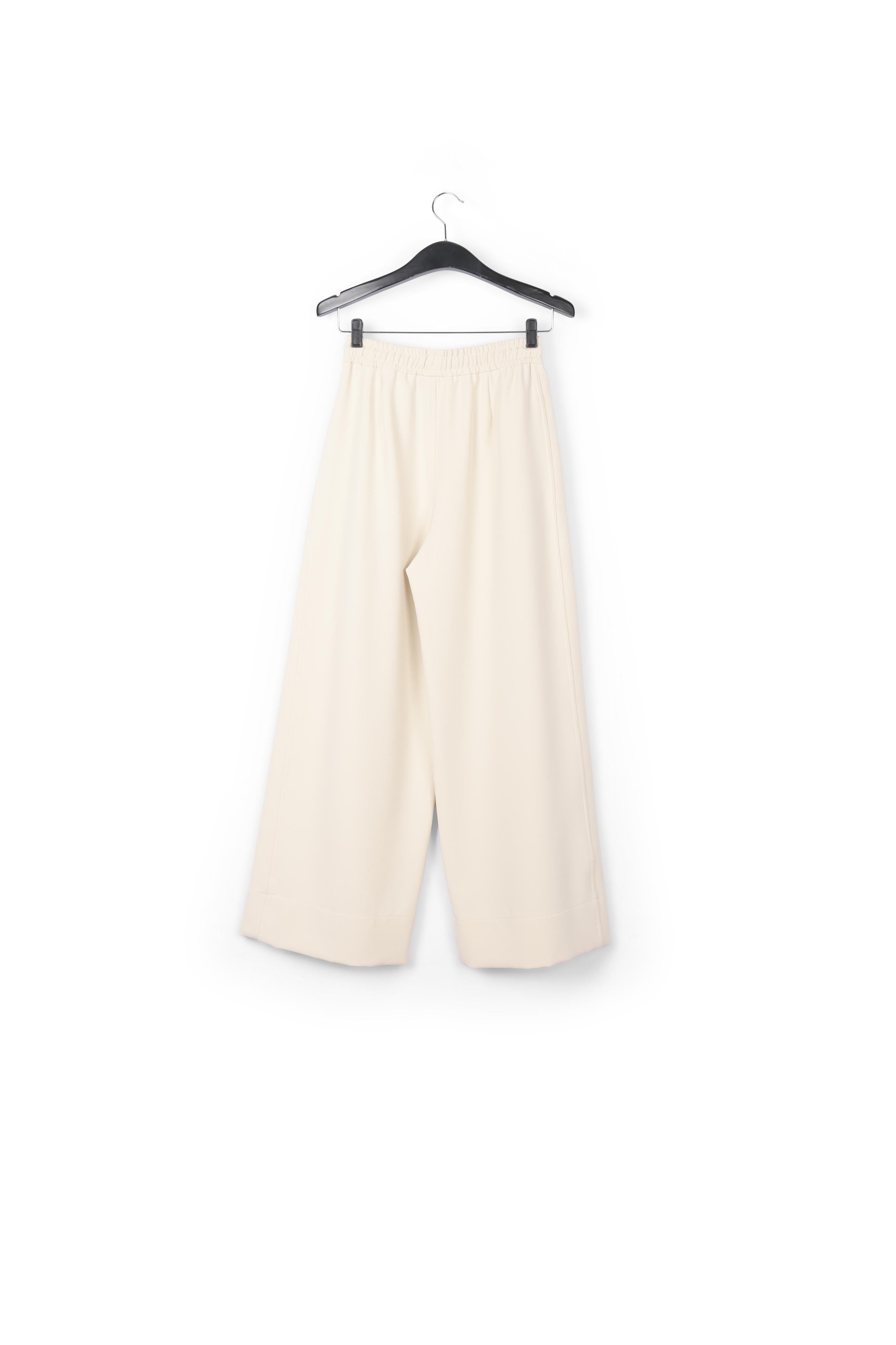 Ecru wide-leg pants RE—SSENTIEL | Essentiel second hand