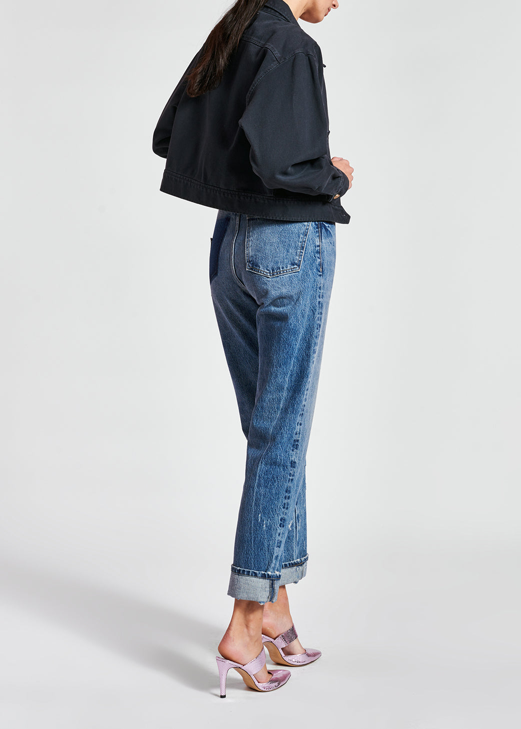 Black denim jacket RE—SSENTIEL | Essentiel second hand
