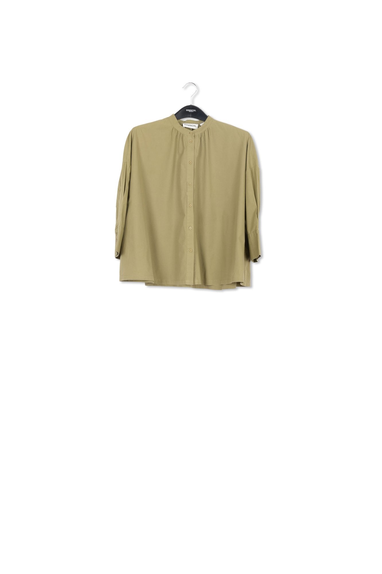 Chemise oversize en coton kaki RE—SSENTIEL | Essentiel second hand