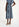 Midirok met blauw en zwarte slangenprint Faume - seconde main