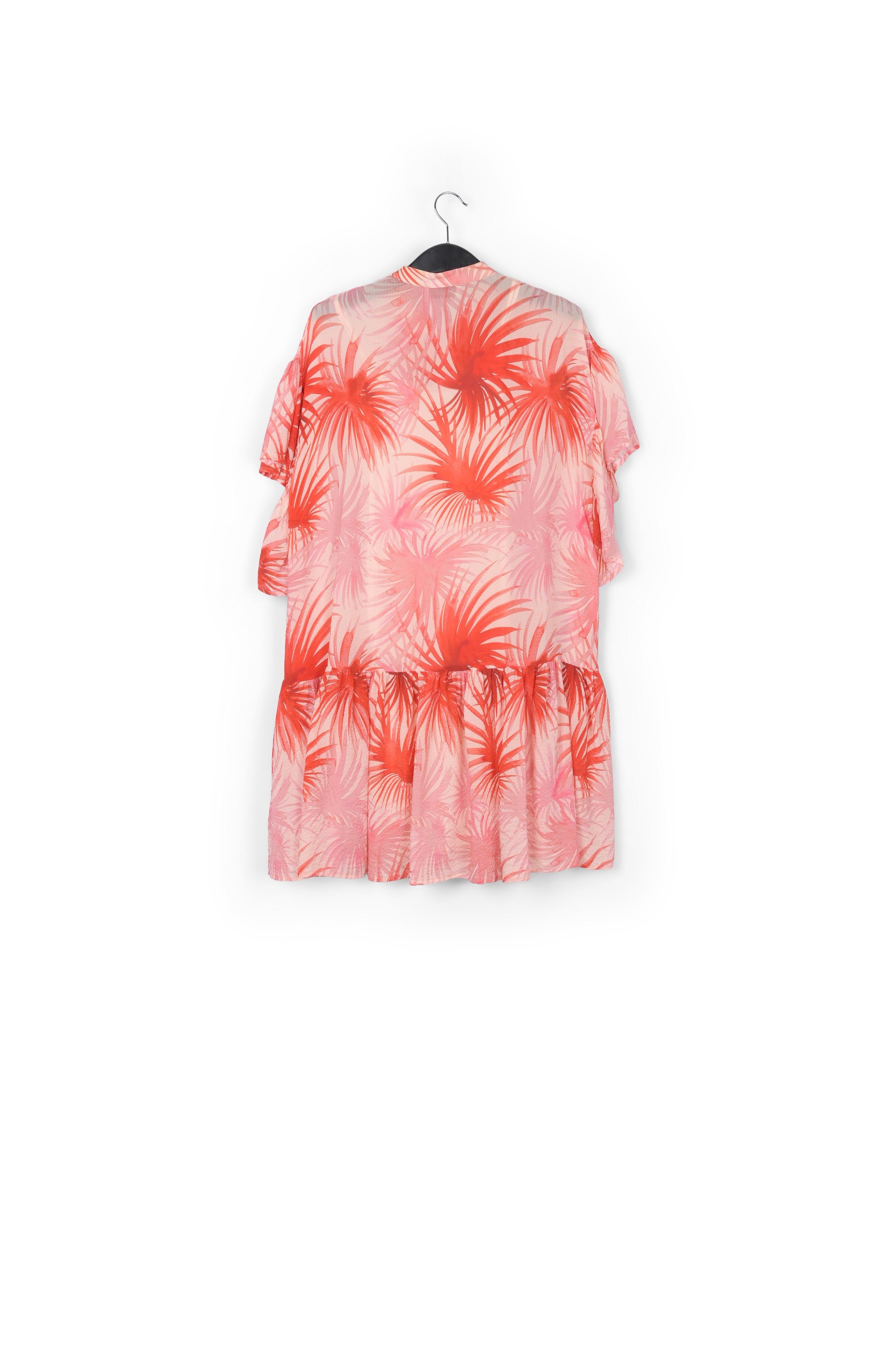 Mini robe orange à imprimé feuilles de palmier RE—SSENTIEL | Essentiel second hand