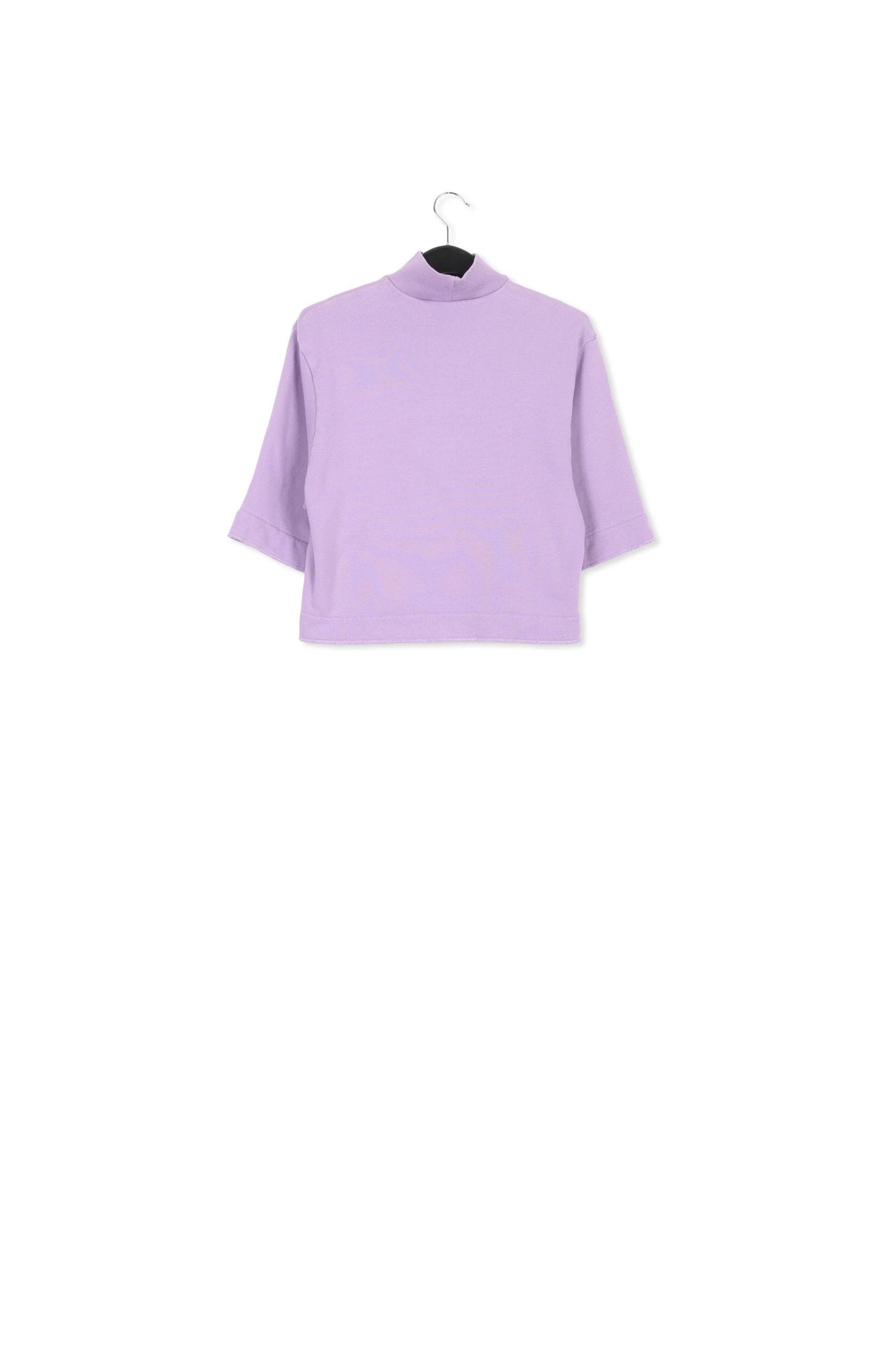 Lilac cotton-jersey sweatshirt RE—SSENTIEL | Essentiel second hand