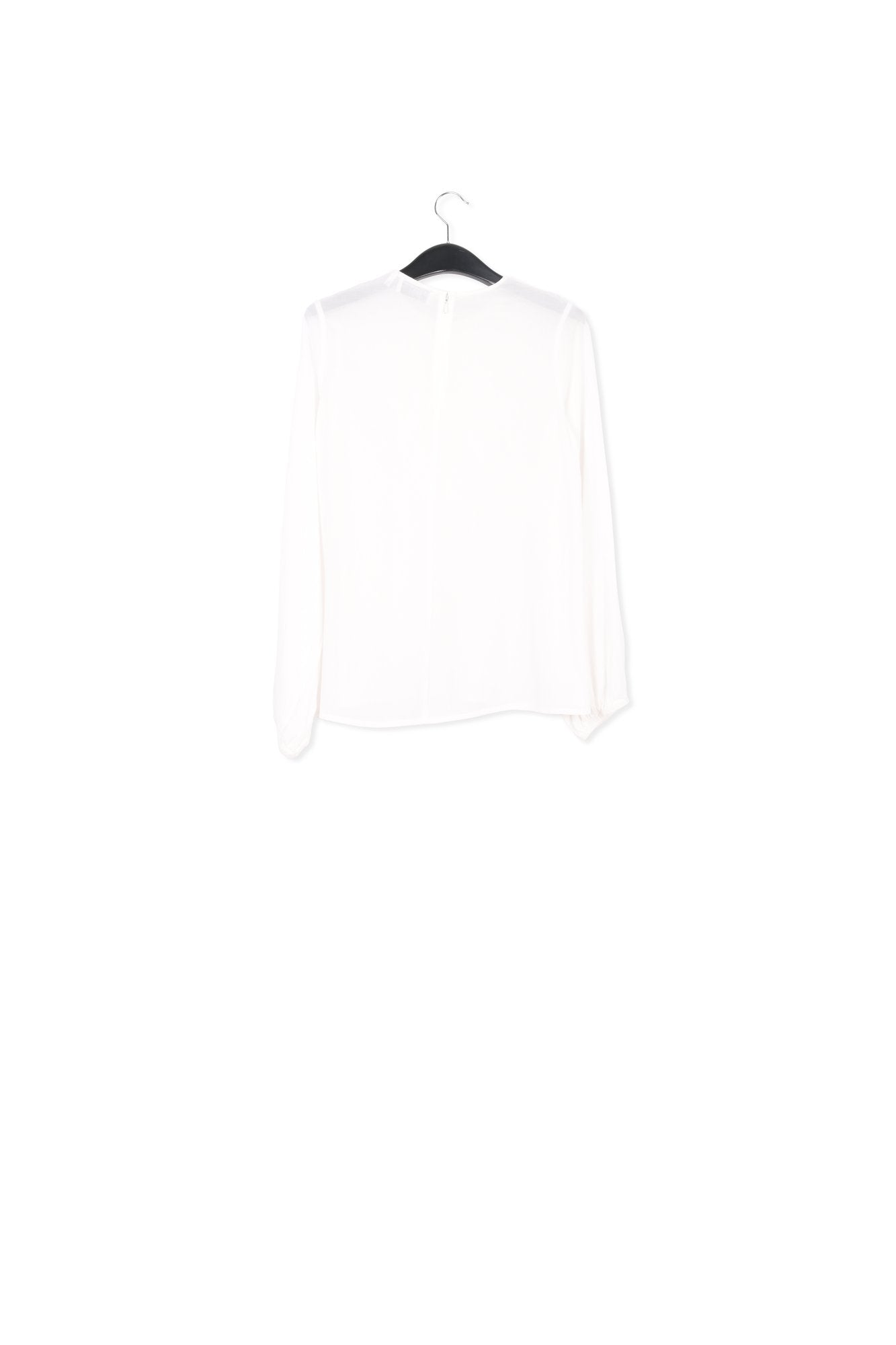 Top blanc cassé avec ruches et paillettes RE—SSENTIEL | Essentiel second hand