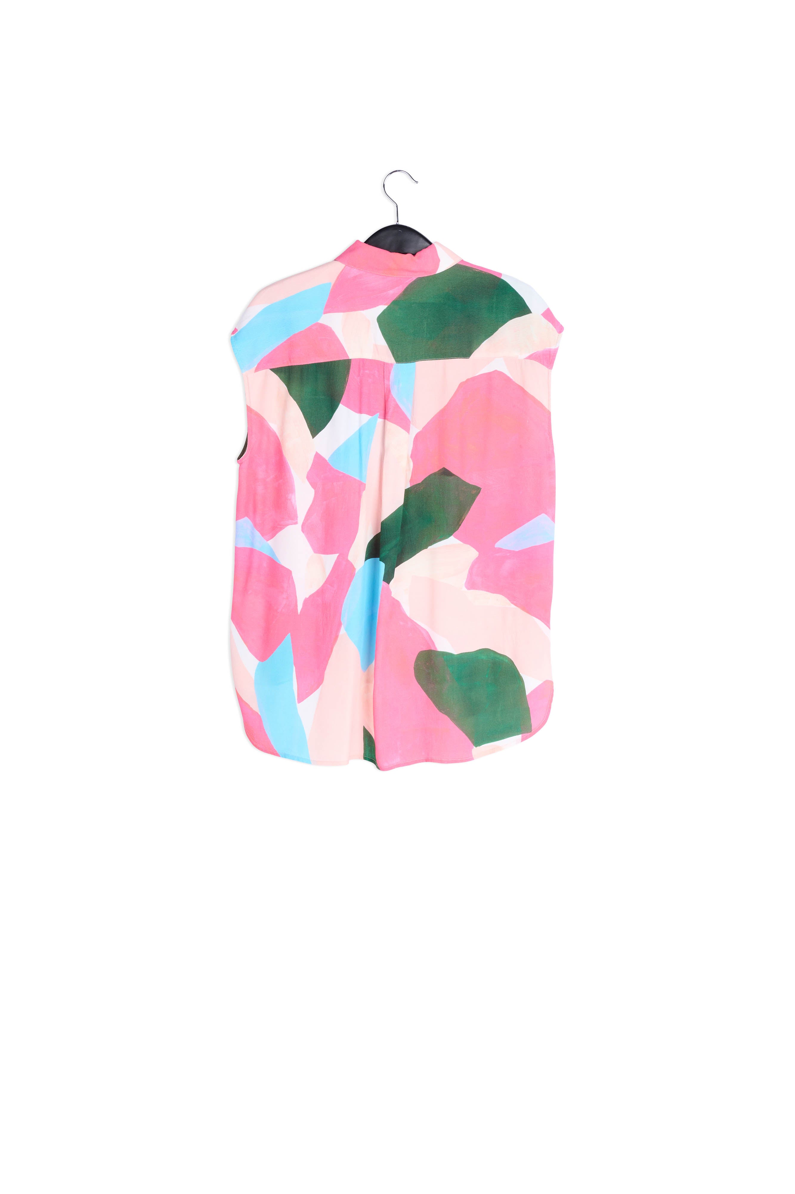 Multicolor sleeveless shirt with graphic print RE—SSENTIEL | Essentiel second hand