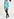 Blue cocoon-shaped printed mini dress Faume - seconde main