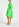 Neongroene oversized mini-jurk met bloemen Faume - seconde main