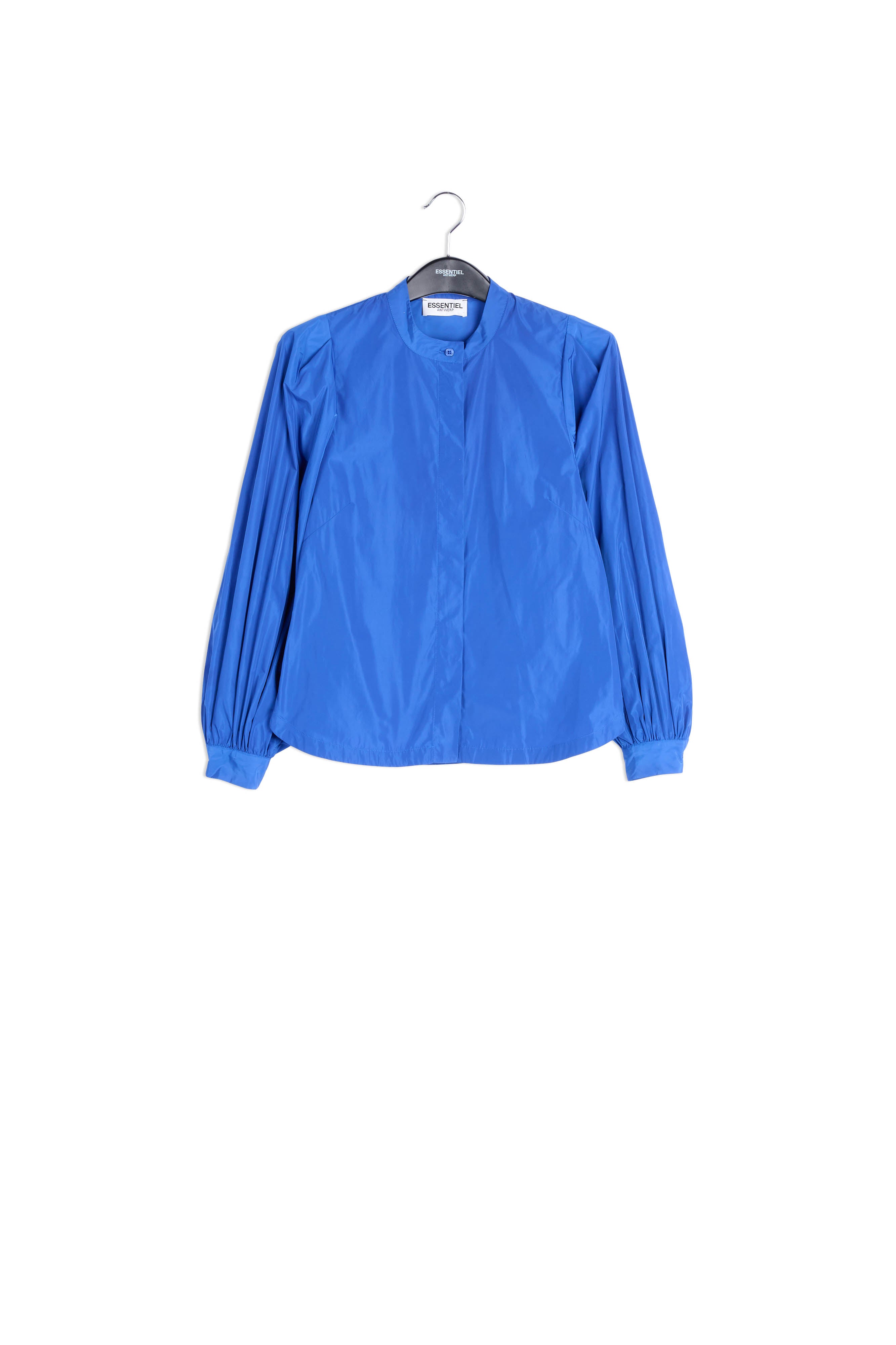 Blue puffed-sleeve top RE—SSENTIEL | Essentiel second hand