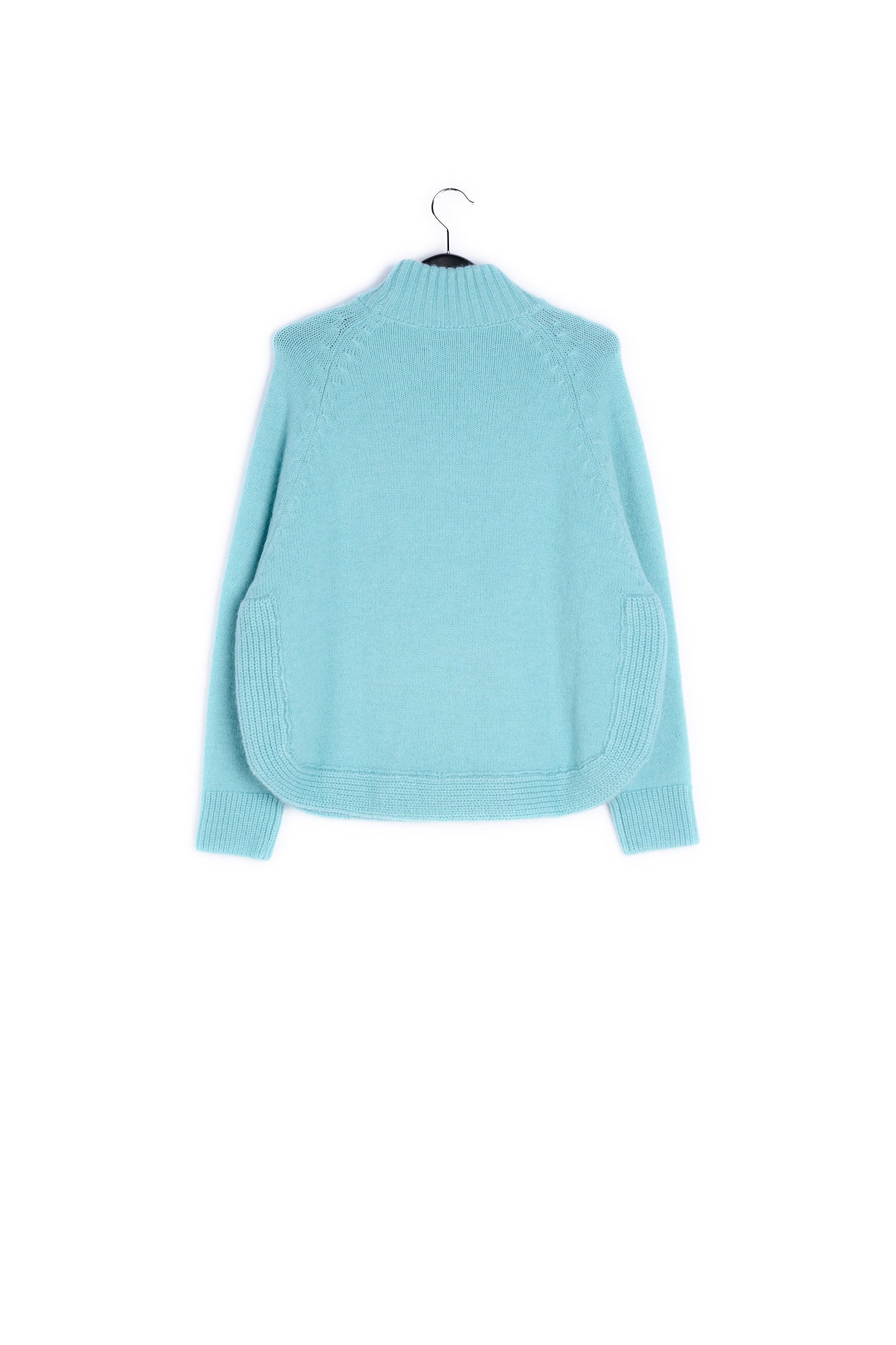 Blue plain knit sweater RE—SSENTIEL | Essentiel second hand