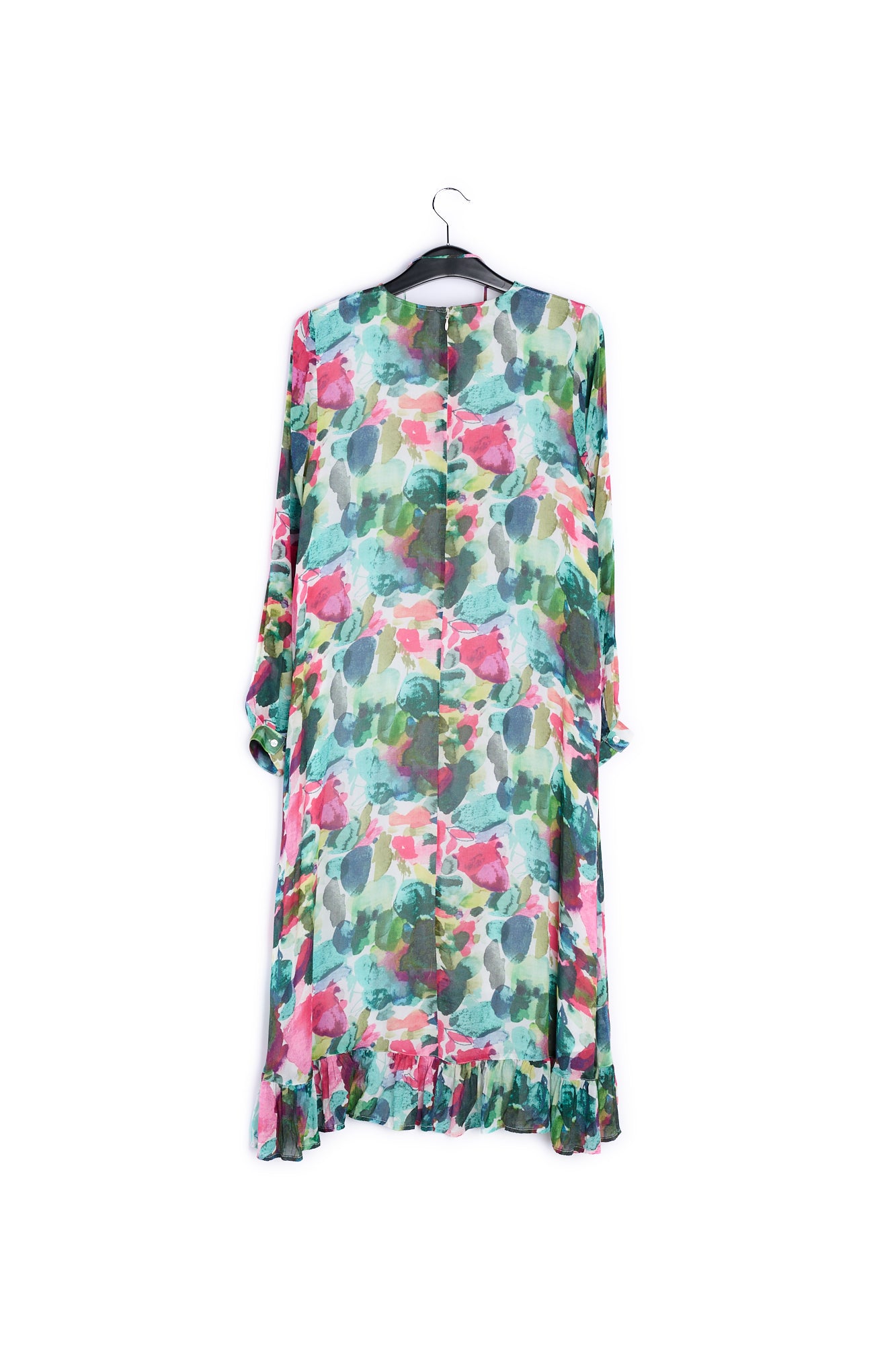 Green A-line midi dress RE—SSENTIEL | Essentiel second hand