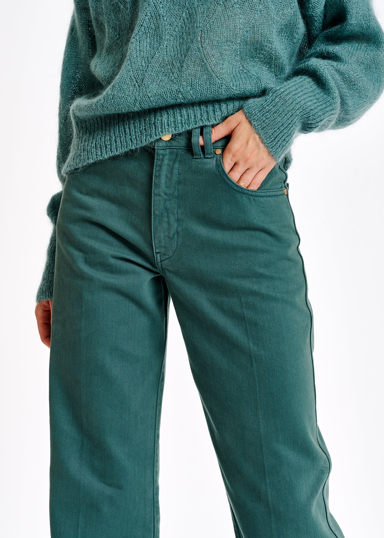 Blue flared-leg jeans RE—SSENTIEL | Essentiel second hand