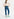 Cropped high-rise blue jeans Faume - seconde main